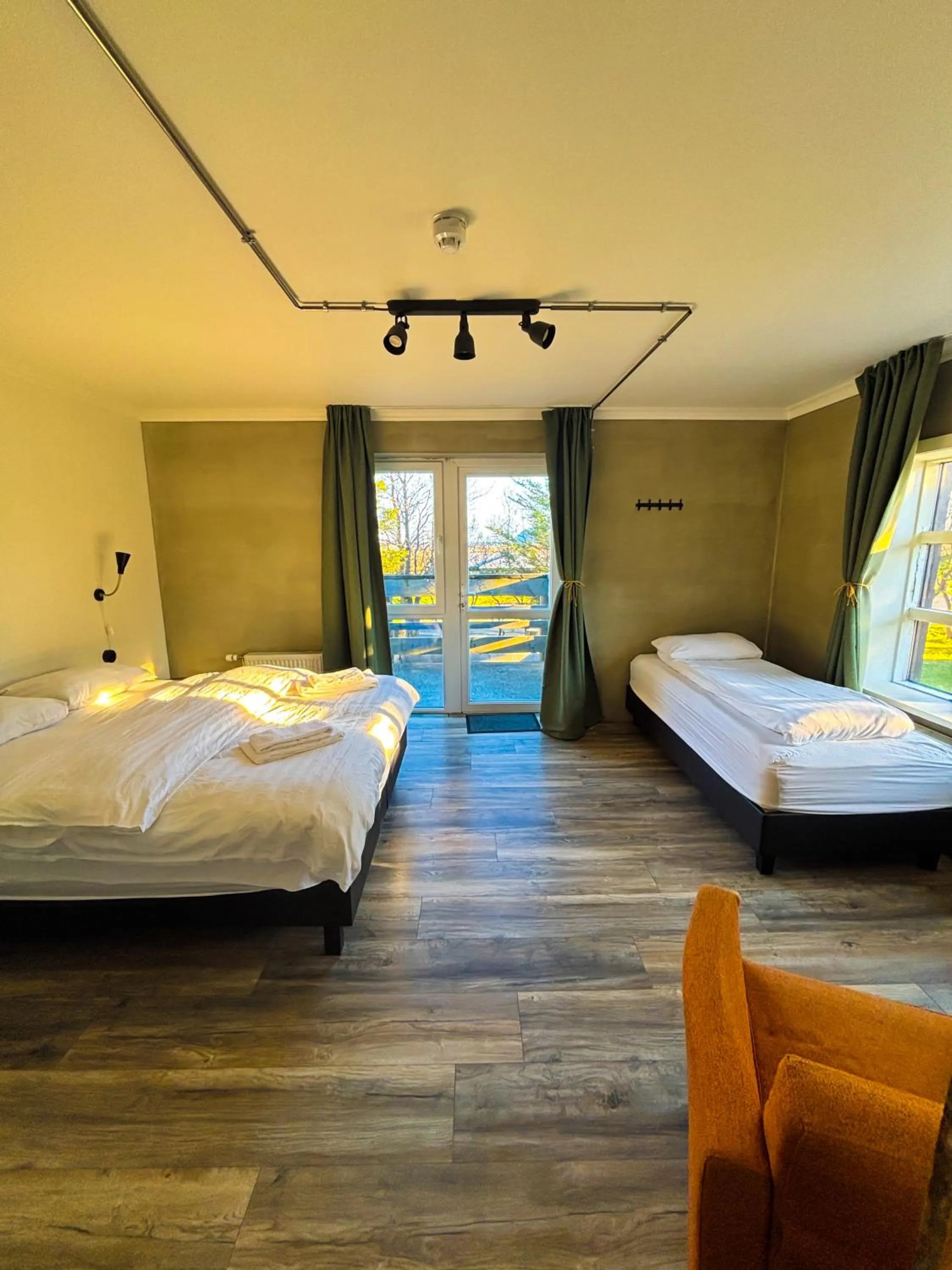 Bed in Hotel Brú countryside