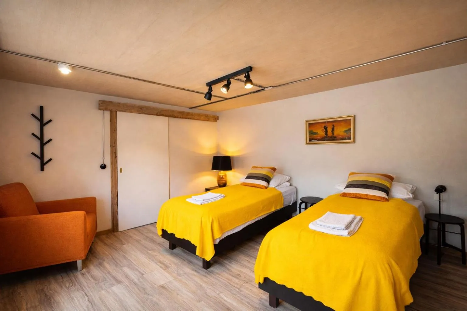 Bed in Hotel Brú countryside