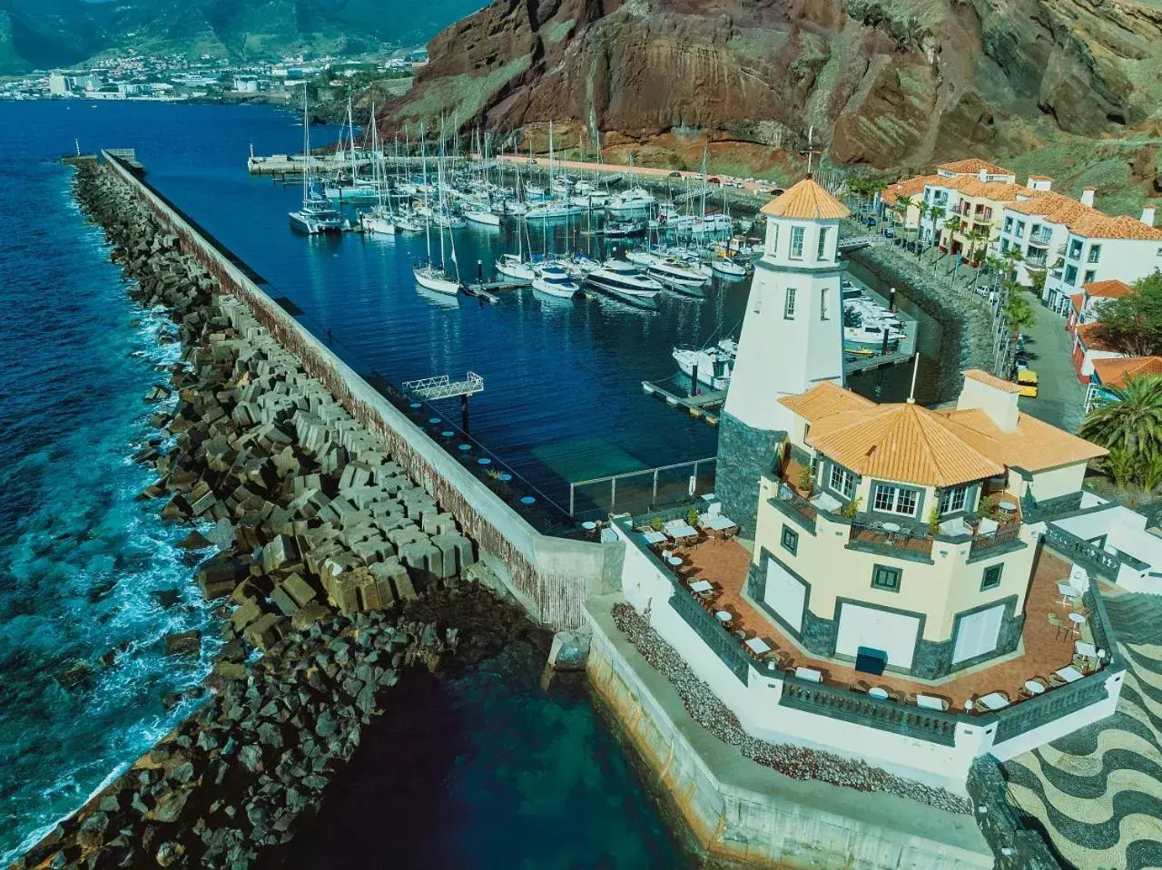 Bird's eye view in Dreams Madeira Resort Spa & Marina Bird's eye view in Dreams Madeira Resort Spa & Marina