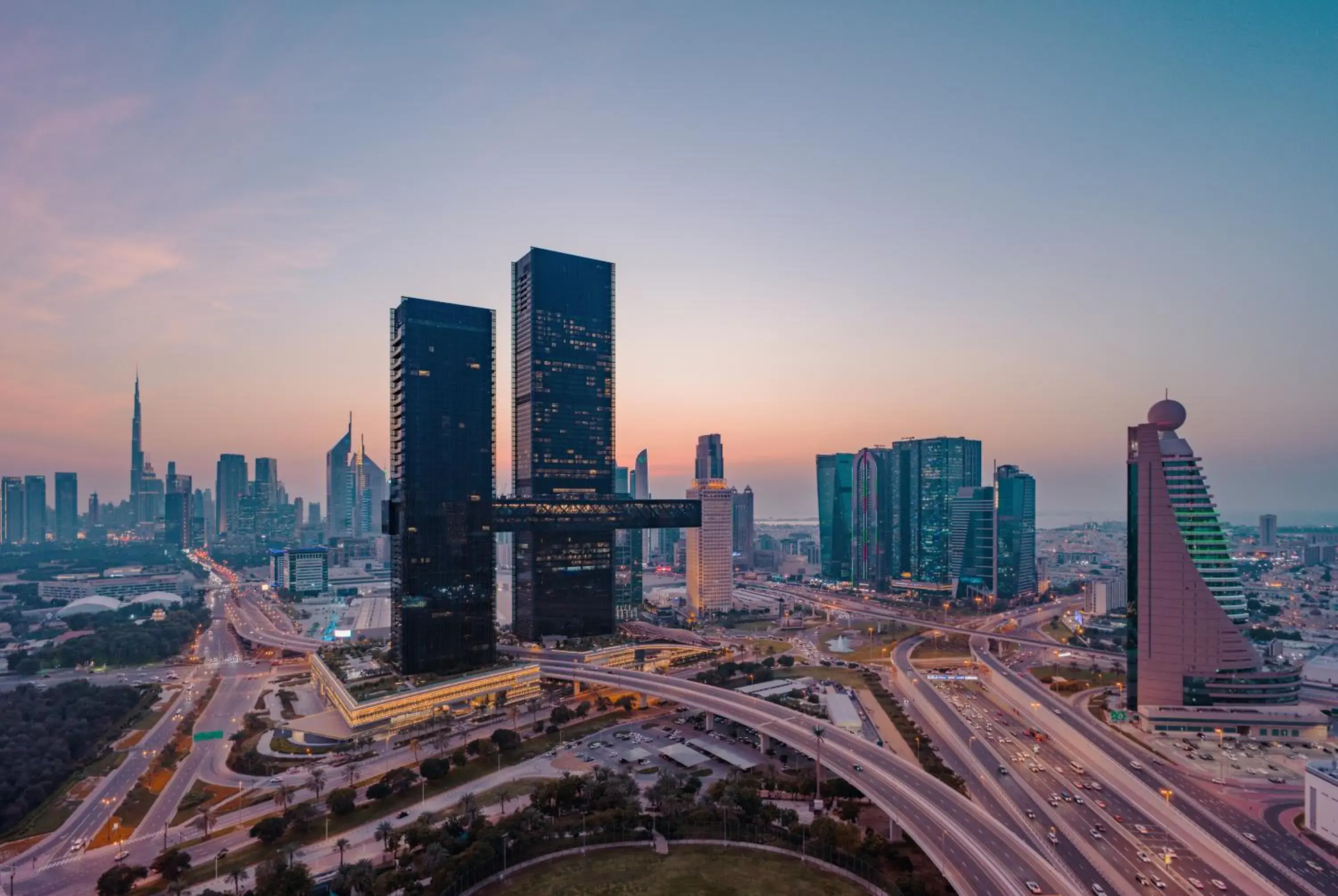 Bird's eye view in One&Only One Za'abeel Bird's eye view in One&Only One Za'abeel