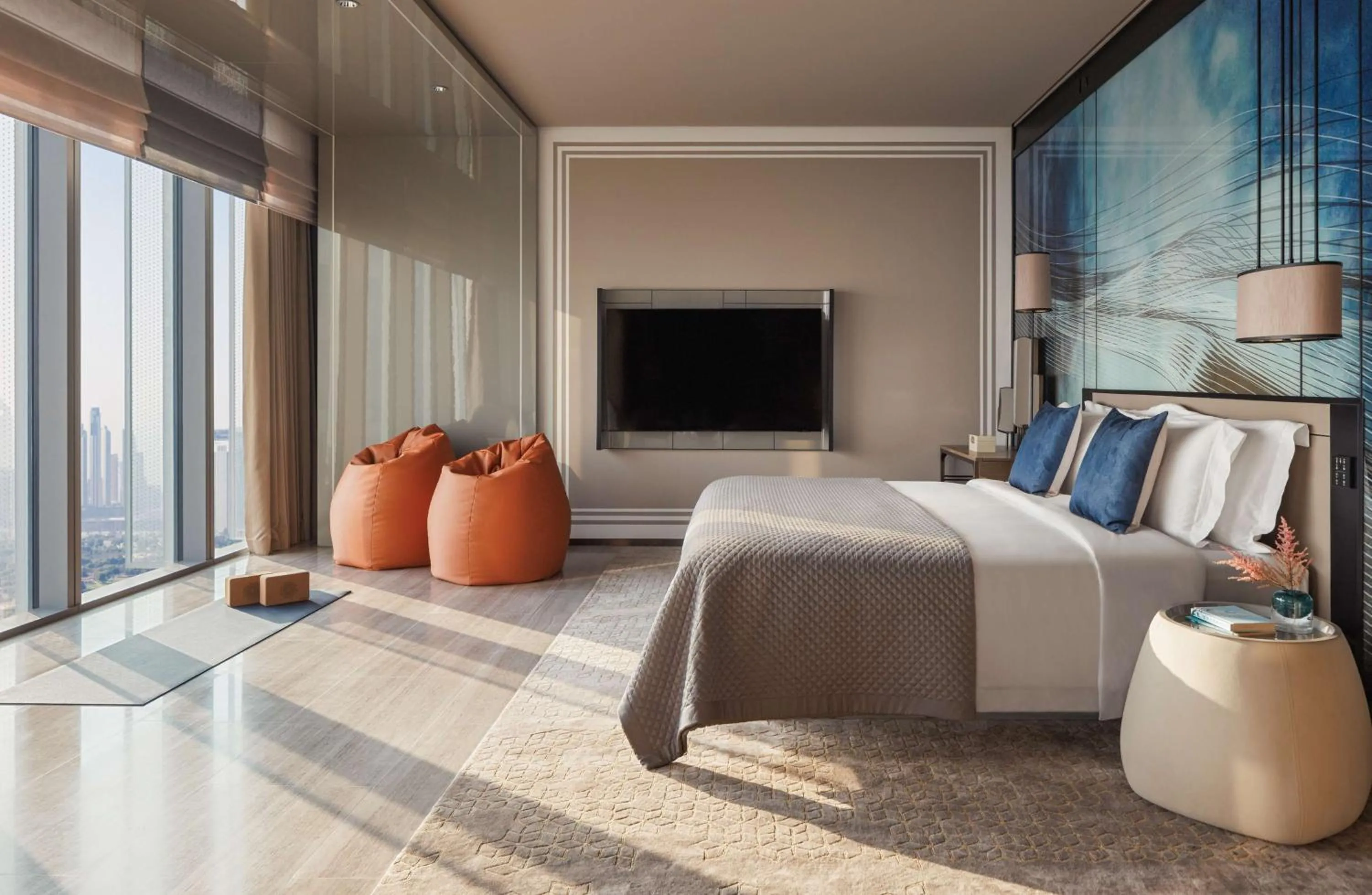 Bedroom, Bed in One&Only One Za'abeel