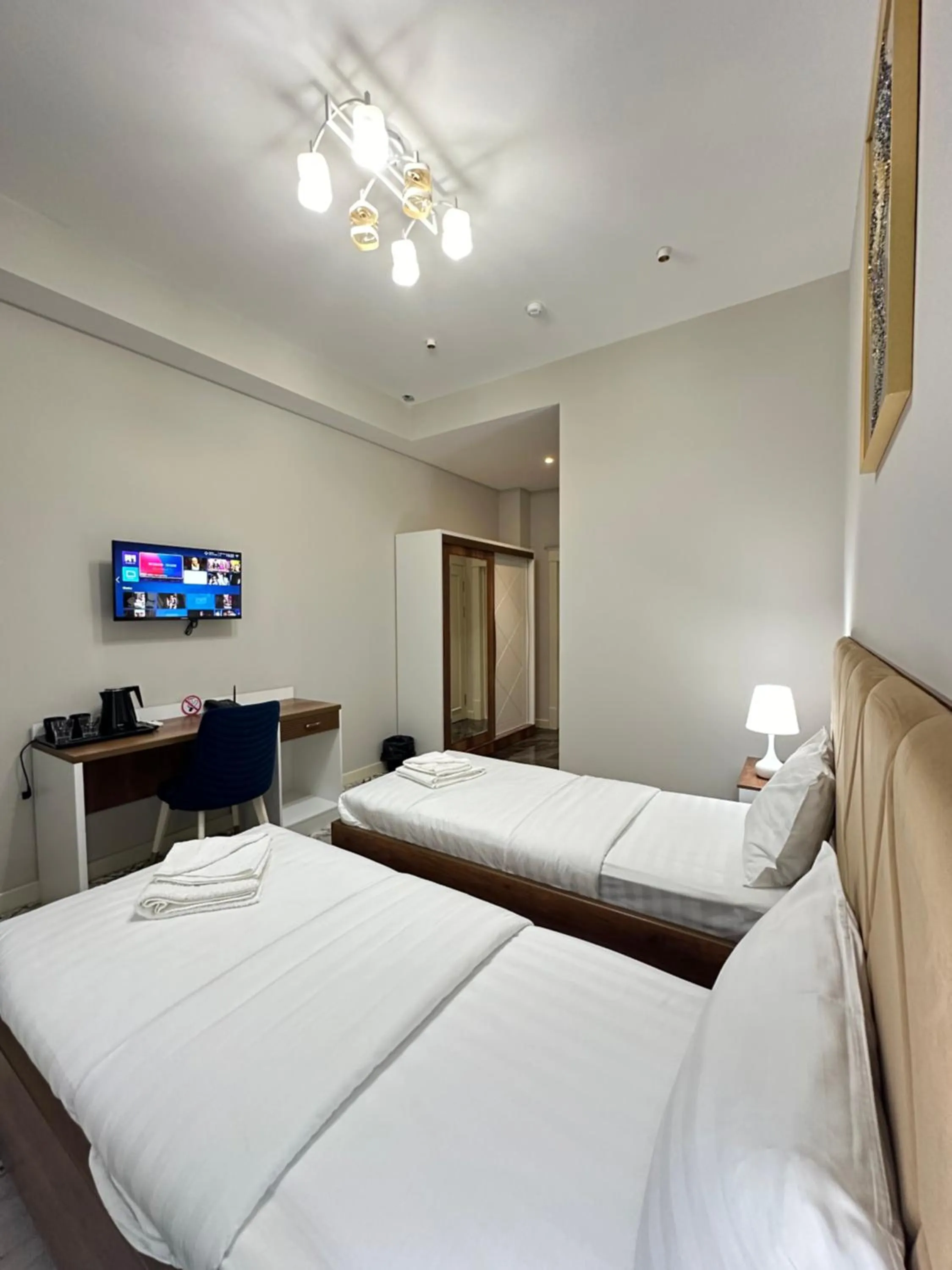 Bed in Nur Makon Hotel