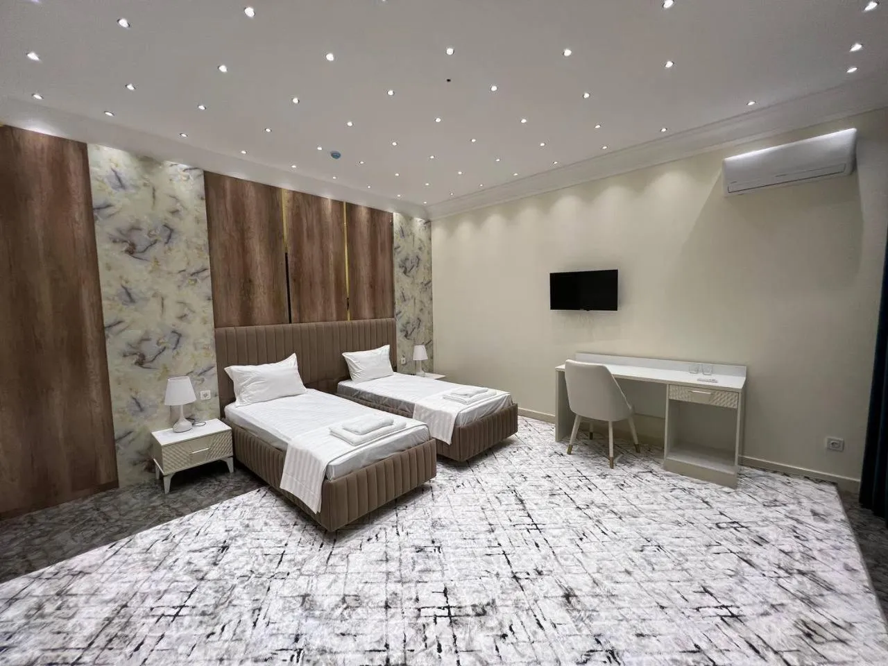 Photo of the whole room, Bed in Nur Makon Hotel