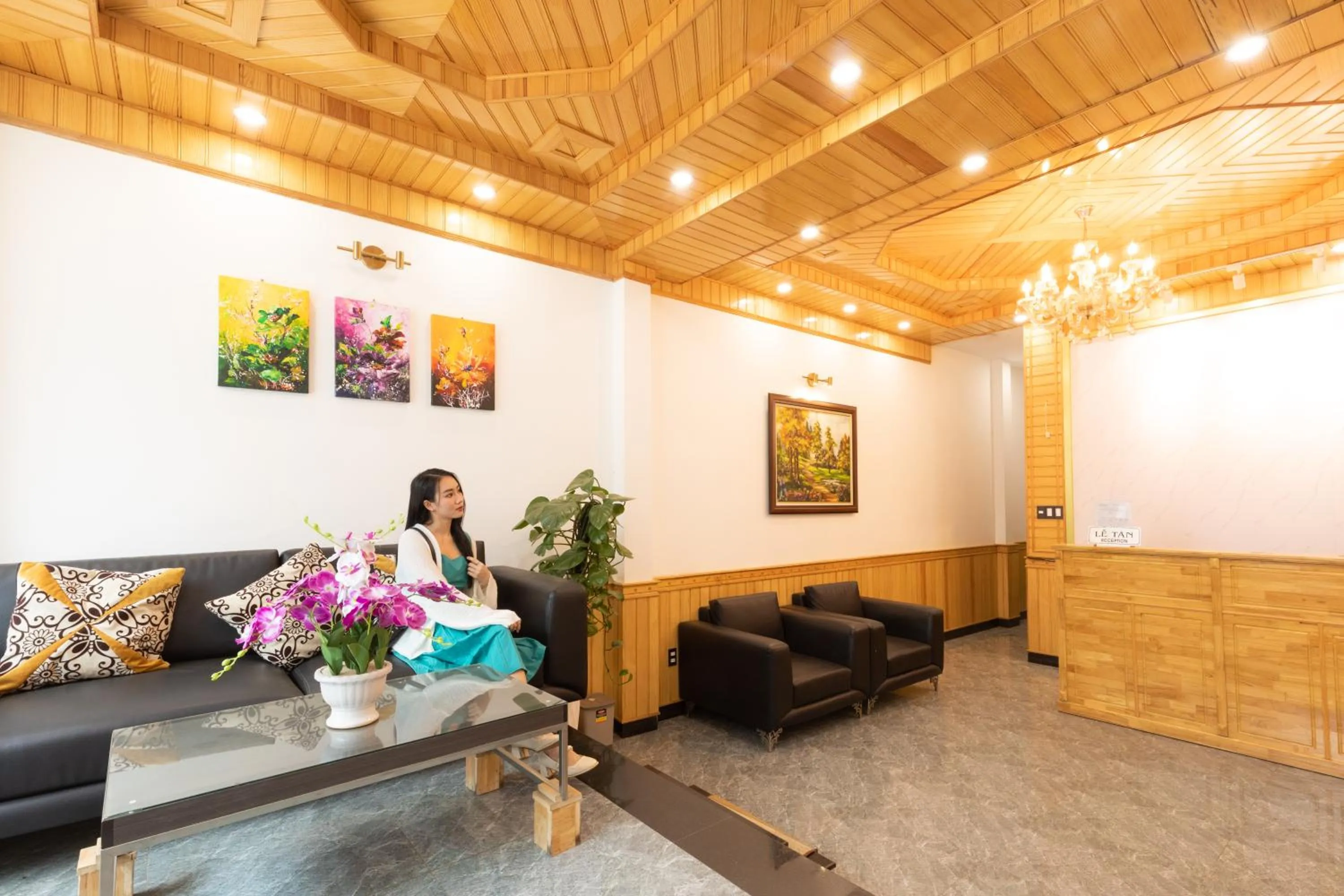 Lobby or reception in D Home Da Lat 3