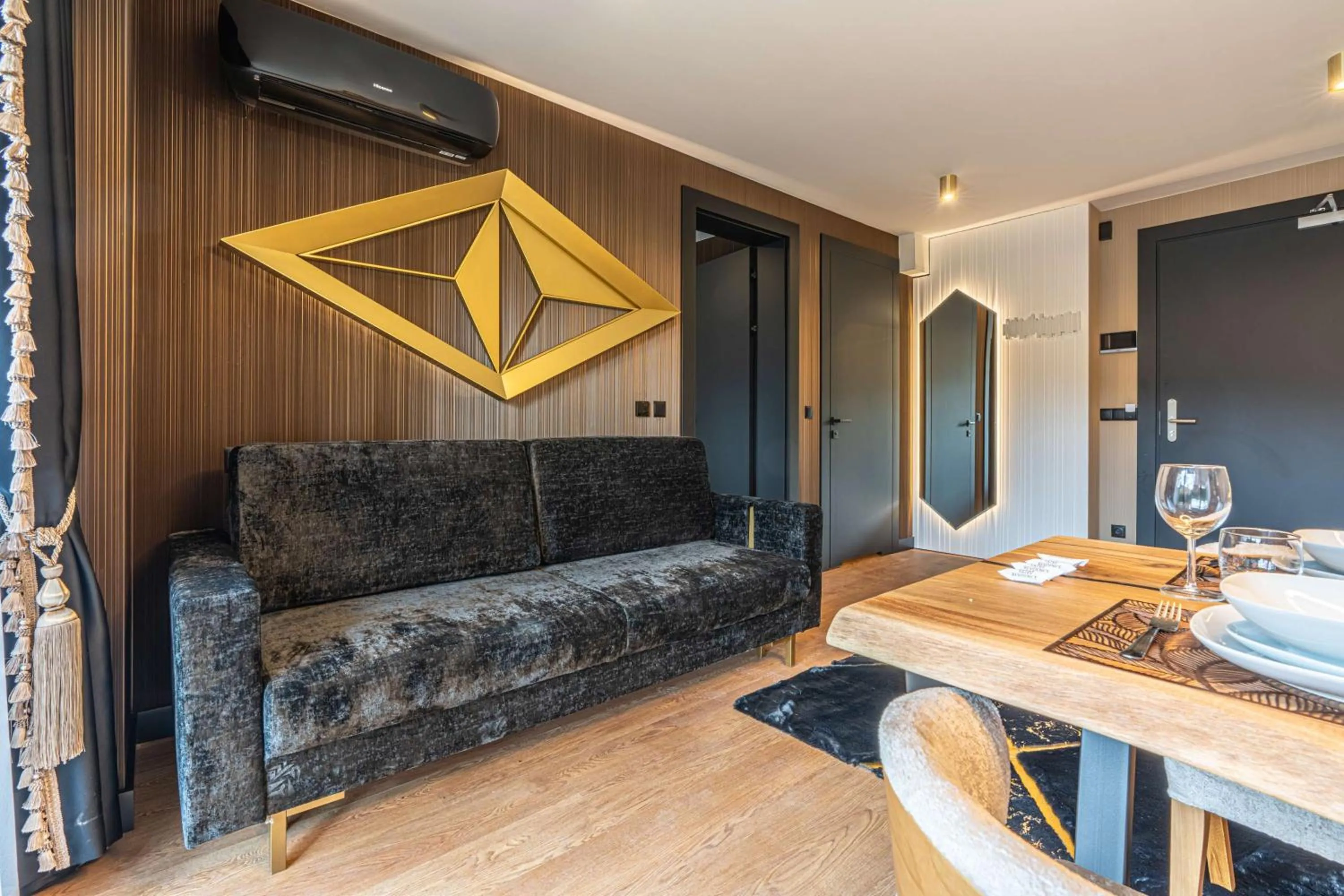 Living room in Złota Residence & SPA - 500m od Krupówek