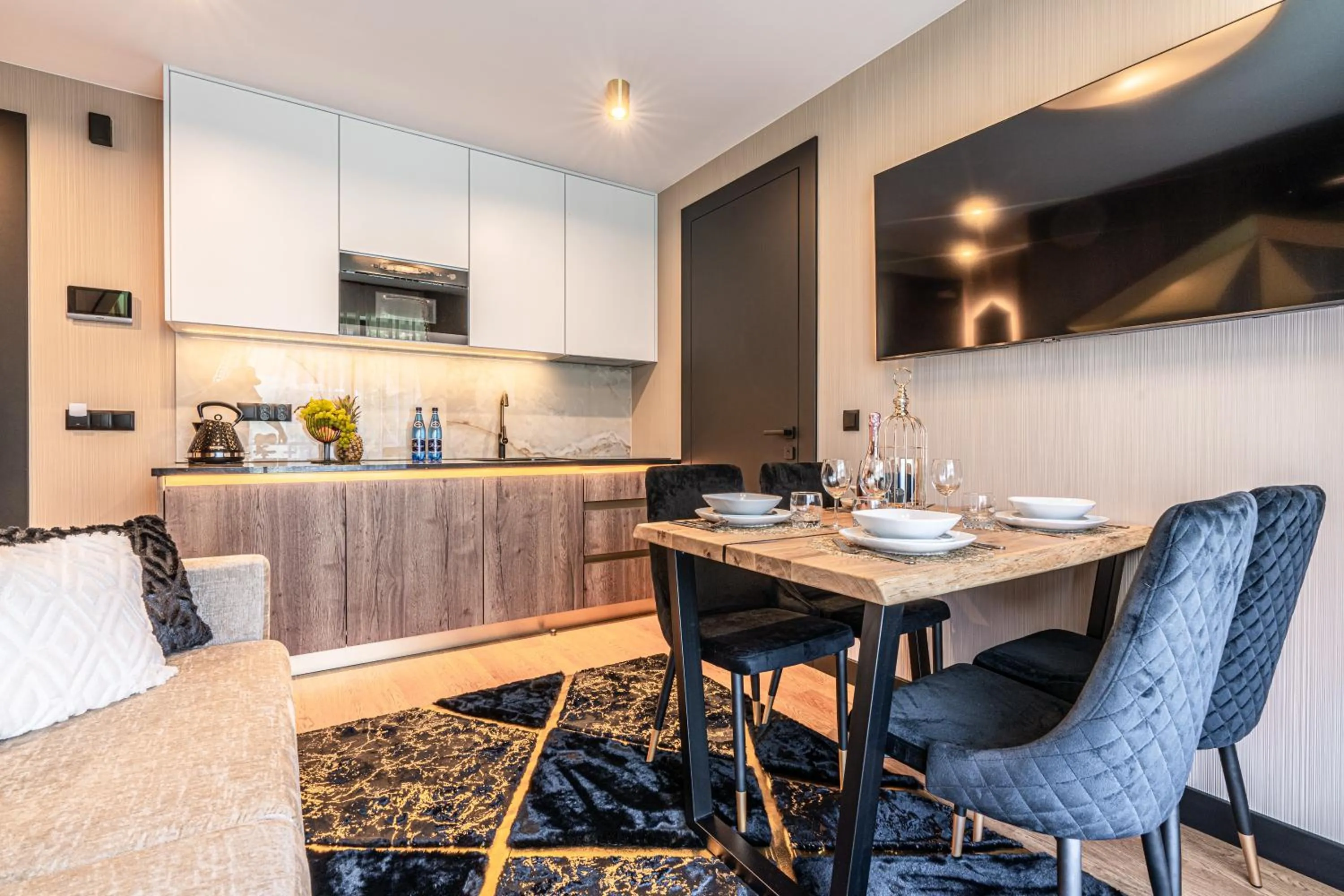 Kitchen or kitchenette in Złota Residence & SPA - 500m od Krupówek