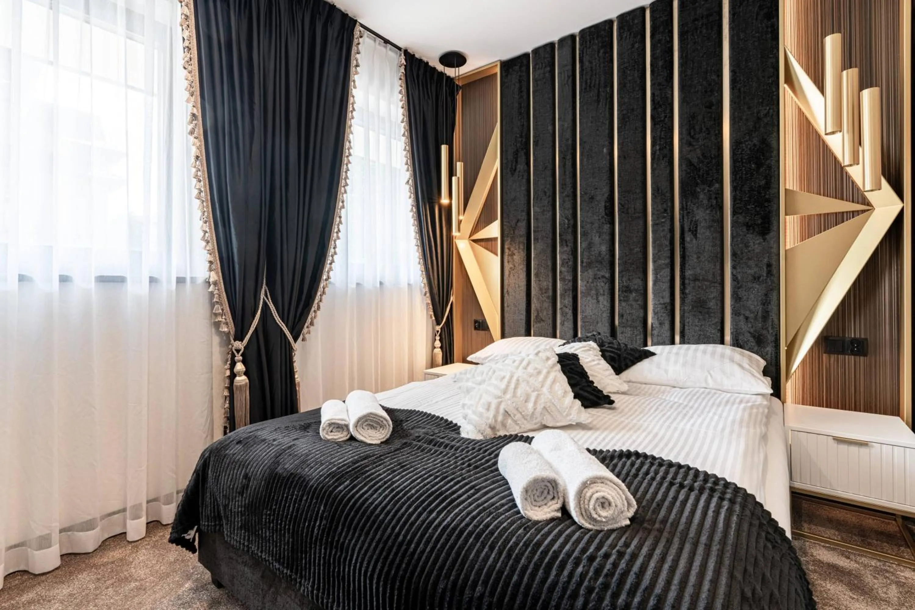 Bedroom, Bed in Złota Residence & SPA - 500m od Krupówek