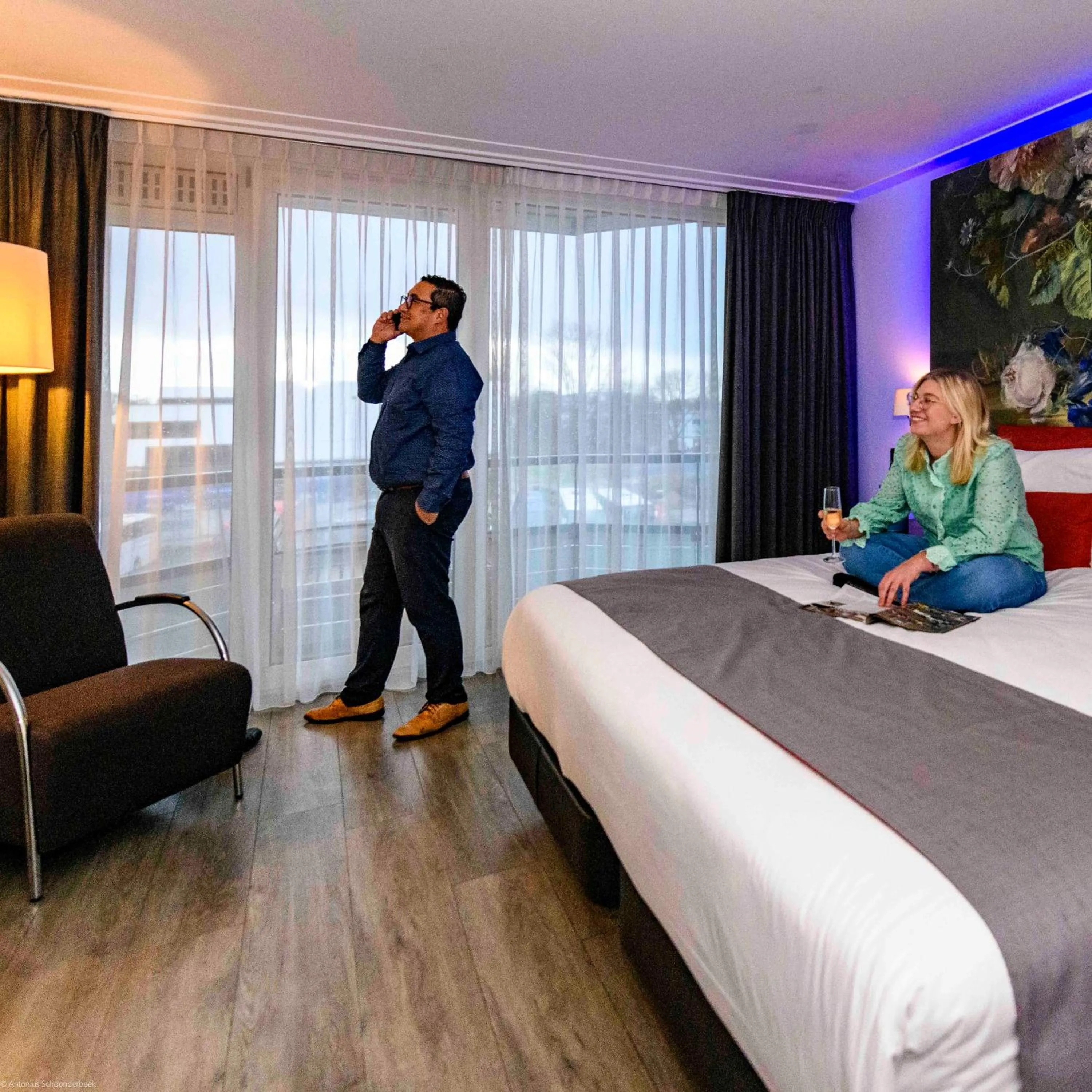 Bedroom, Bed in Grand Hotel Amstelveen