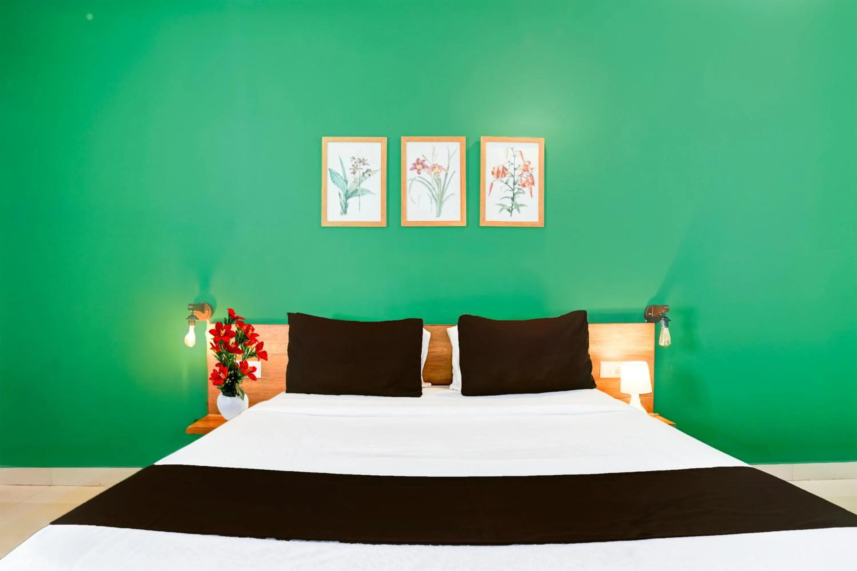 Bedroom, Bed in Super Collection O Sarjapura Road Kasavanahalli