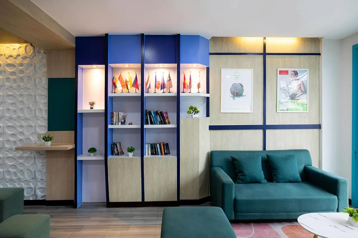 Seating area in iCheck inn Chill Patong