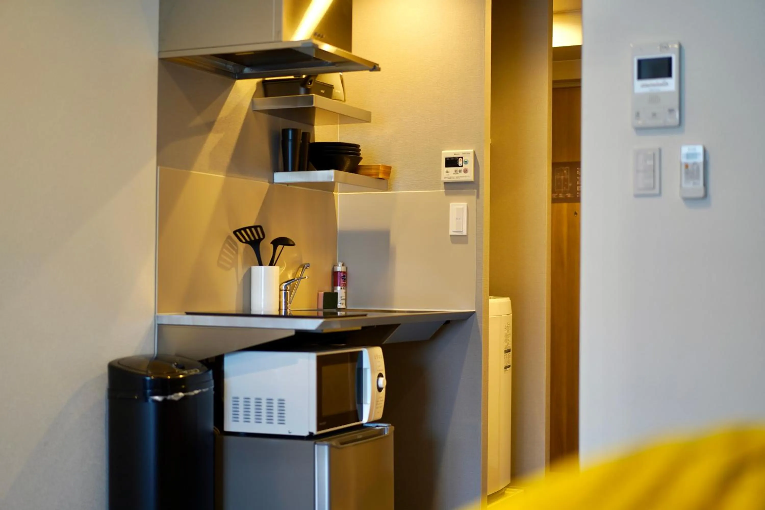 Kitchen or kitchenette in Apartment Hotel 11 Namba Minami Shinimamiya