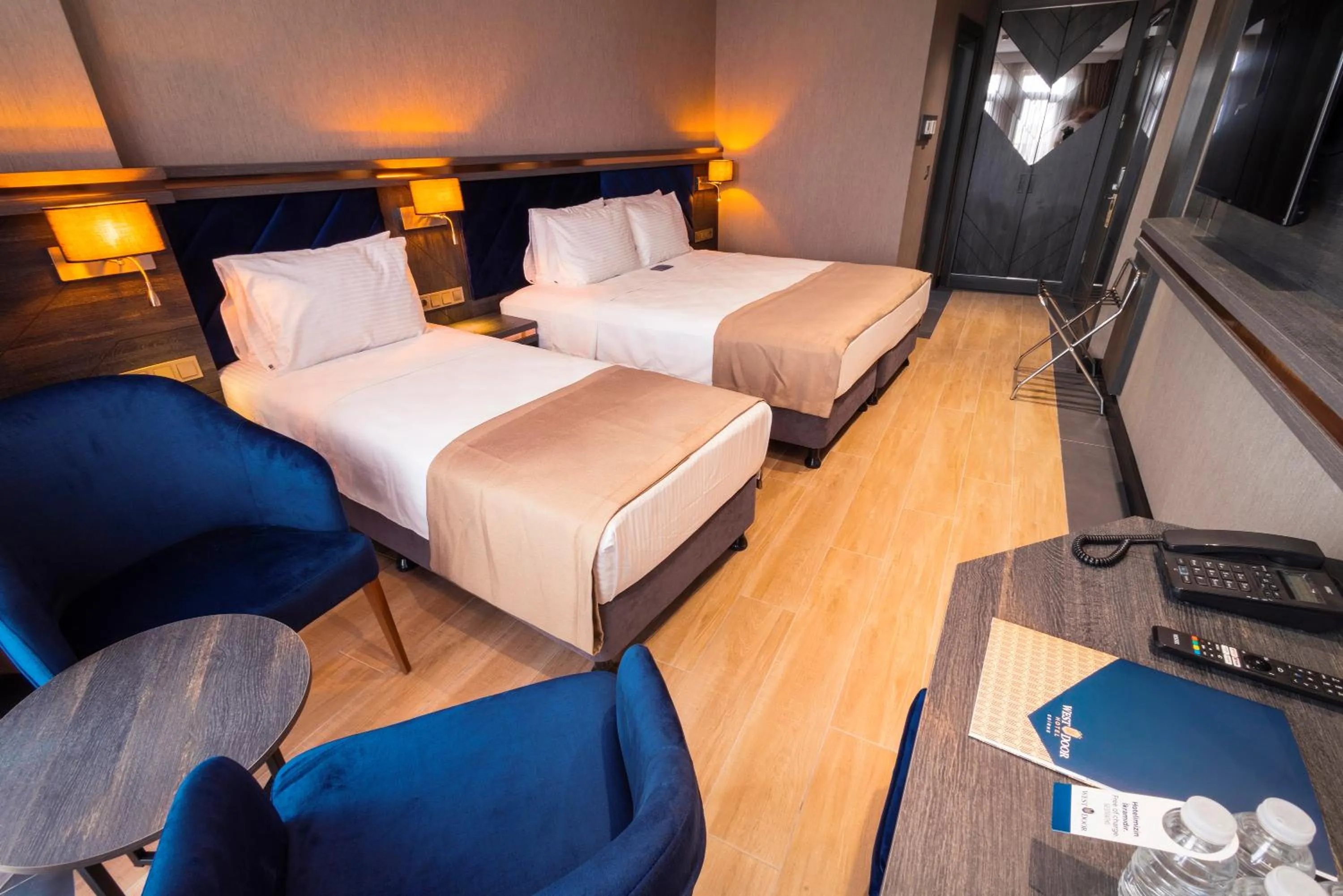 Bed in WestDoor Hotel