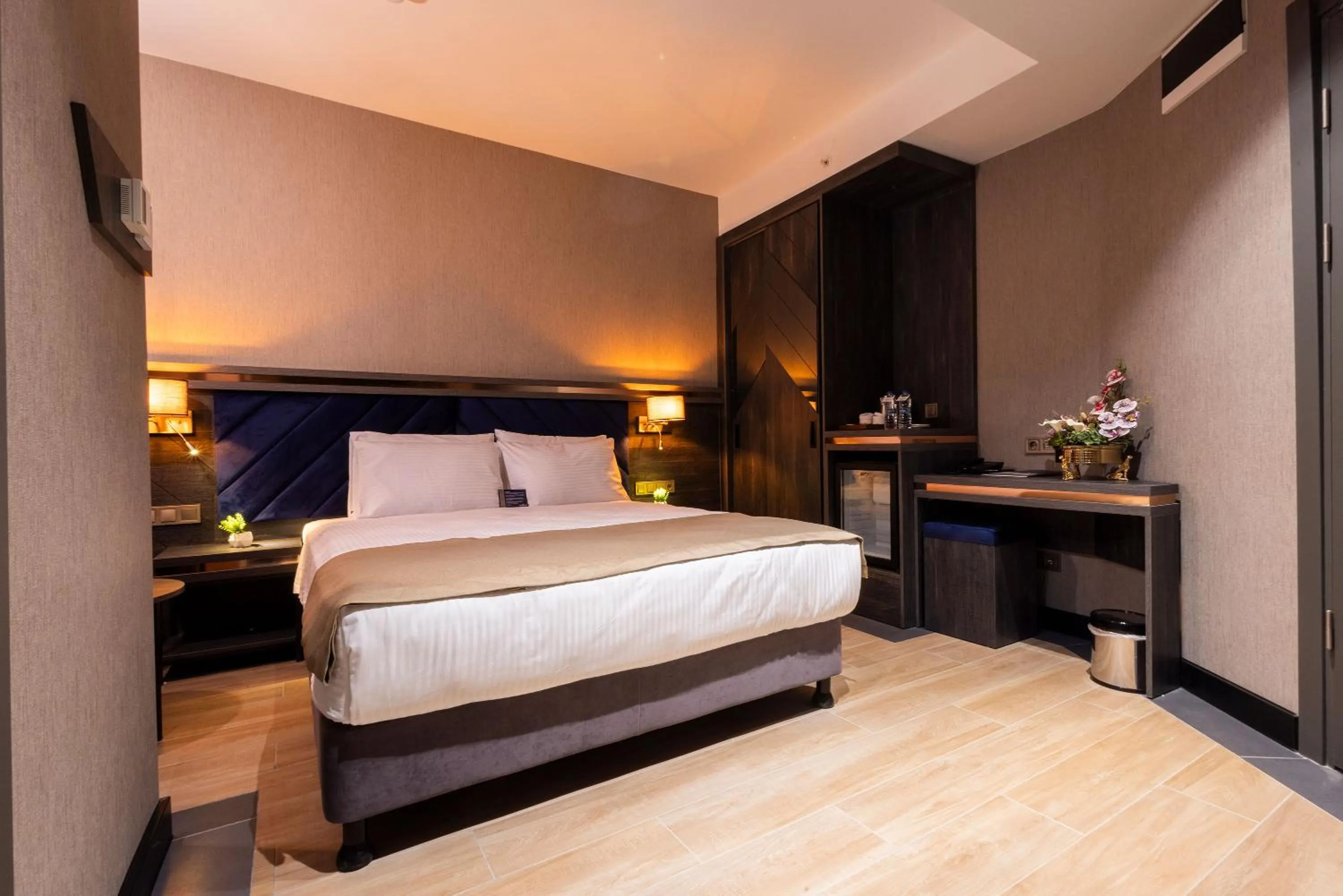 Bed in WestDoor Hotel