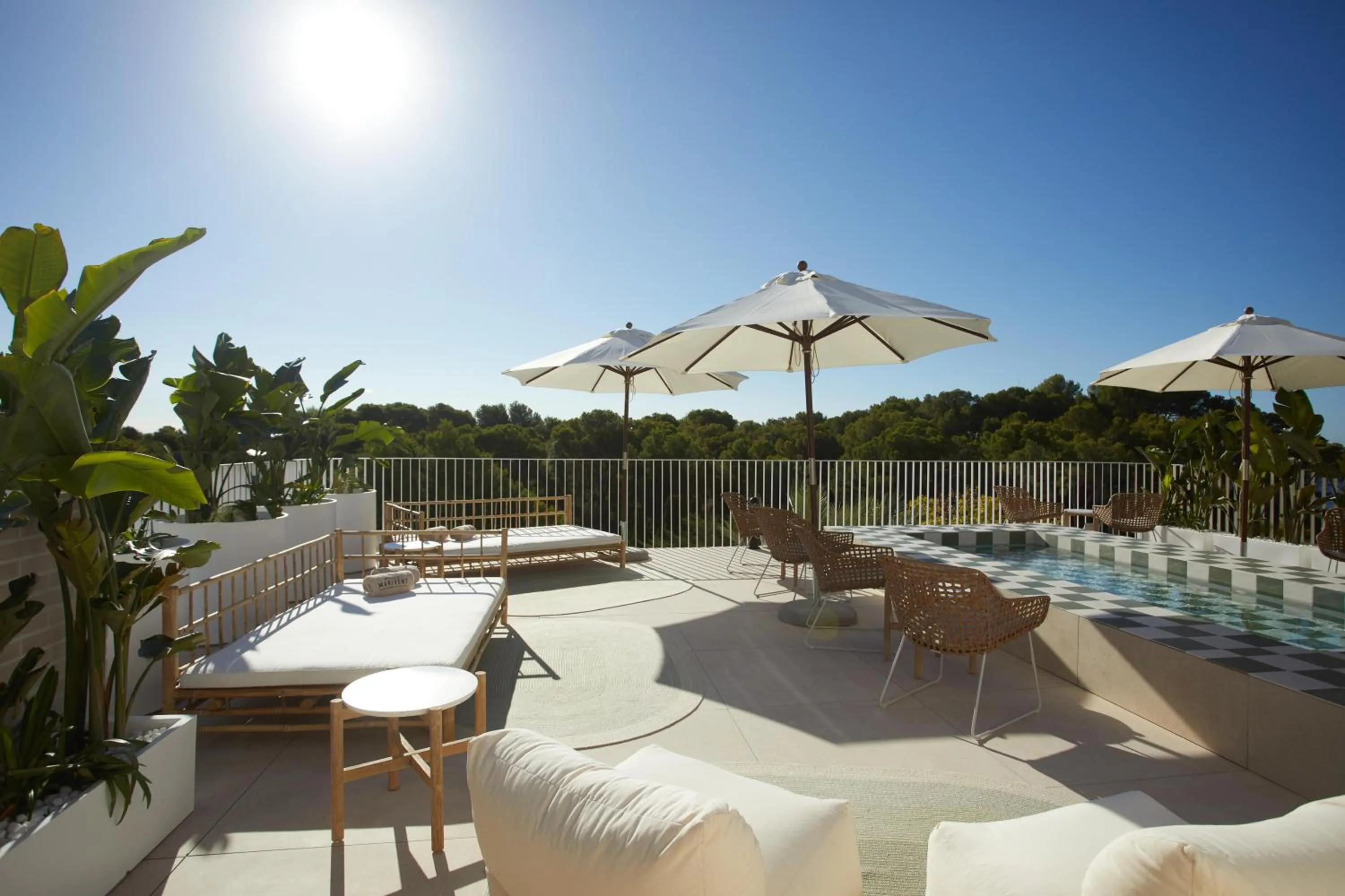 Balcony/Terrace in Belle Marivent Mediterranean Petit Hotel