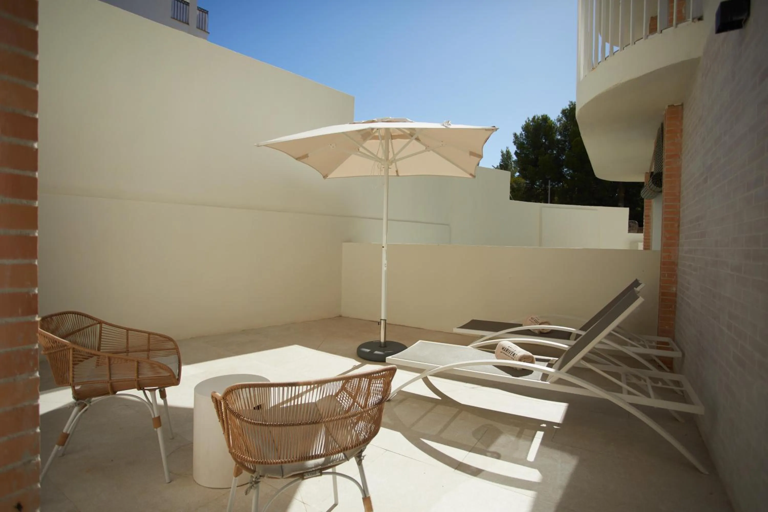 Balcony/Terrace in Belle Marivent Mediterranean Petit Hotel