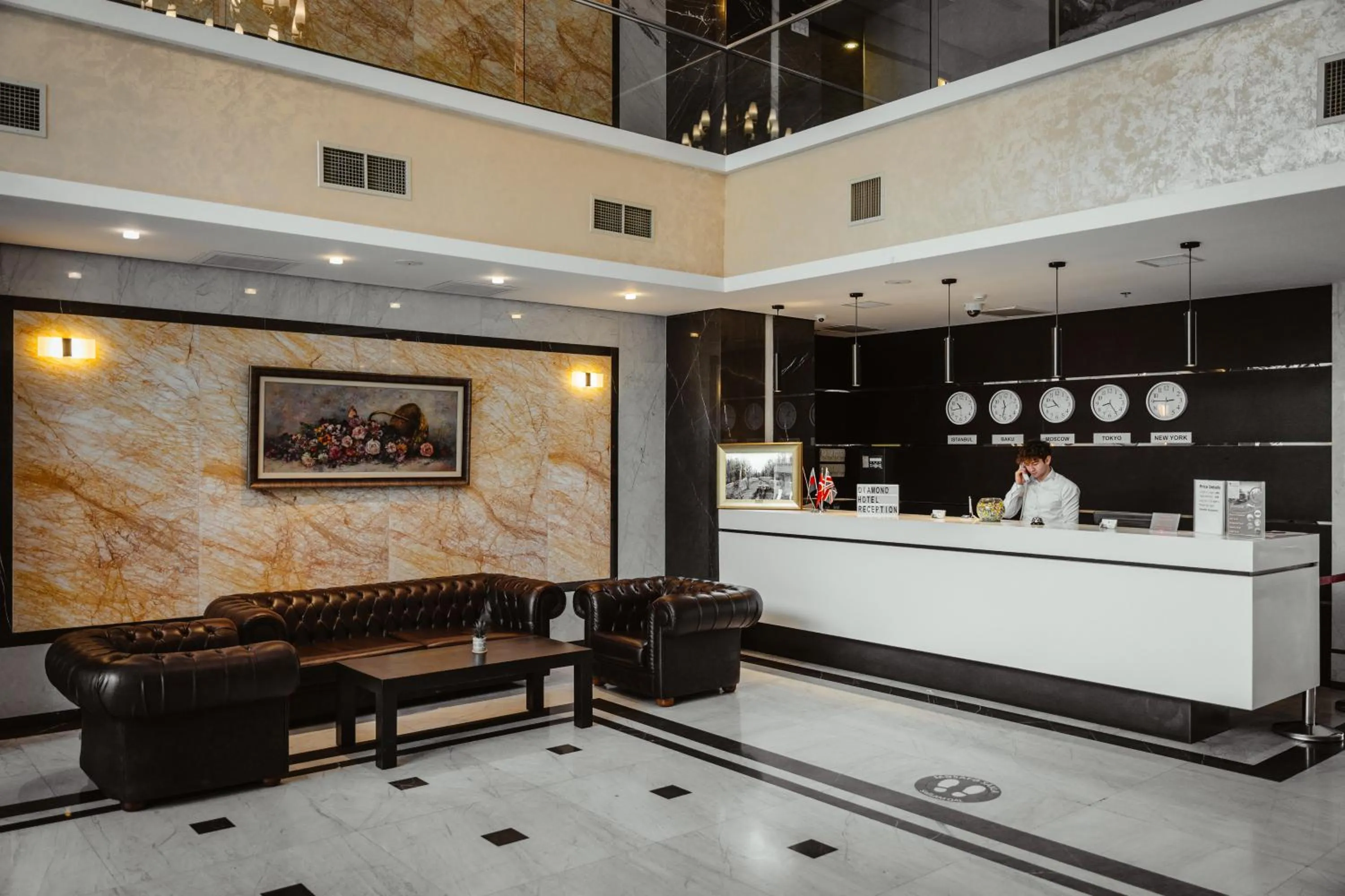 Coffee/tea facilities, Lobby/Reception in The Diamond Hotel Baku