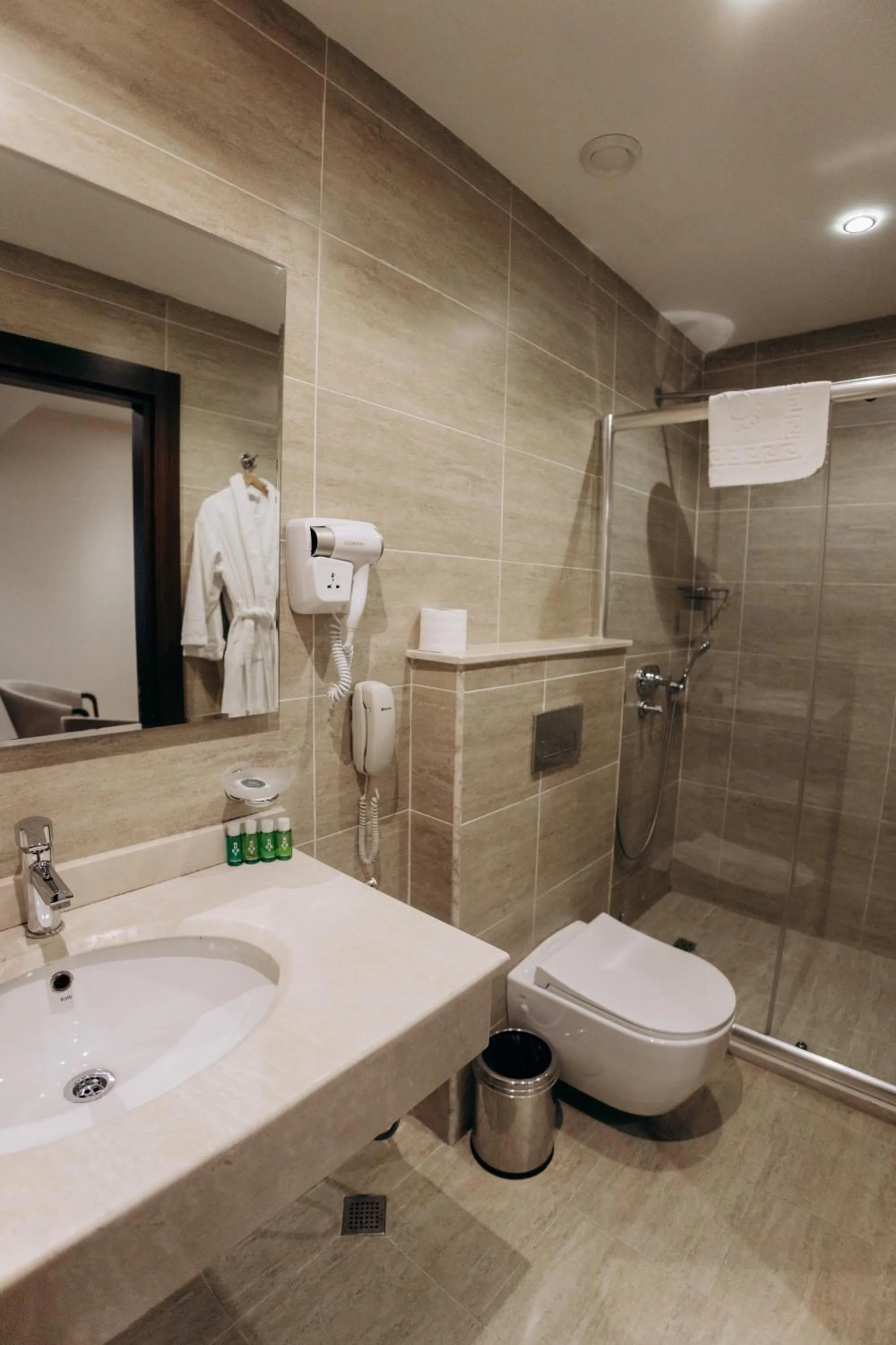 Shower, Bathroom in The Diamond Hotel Baku