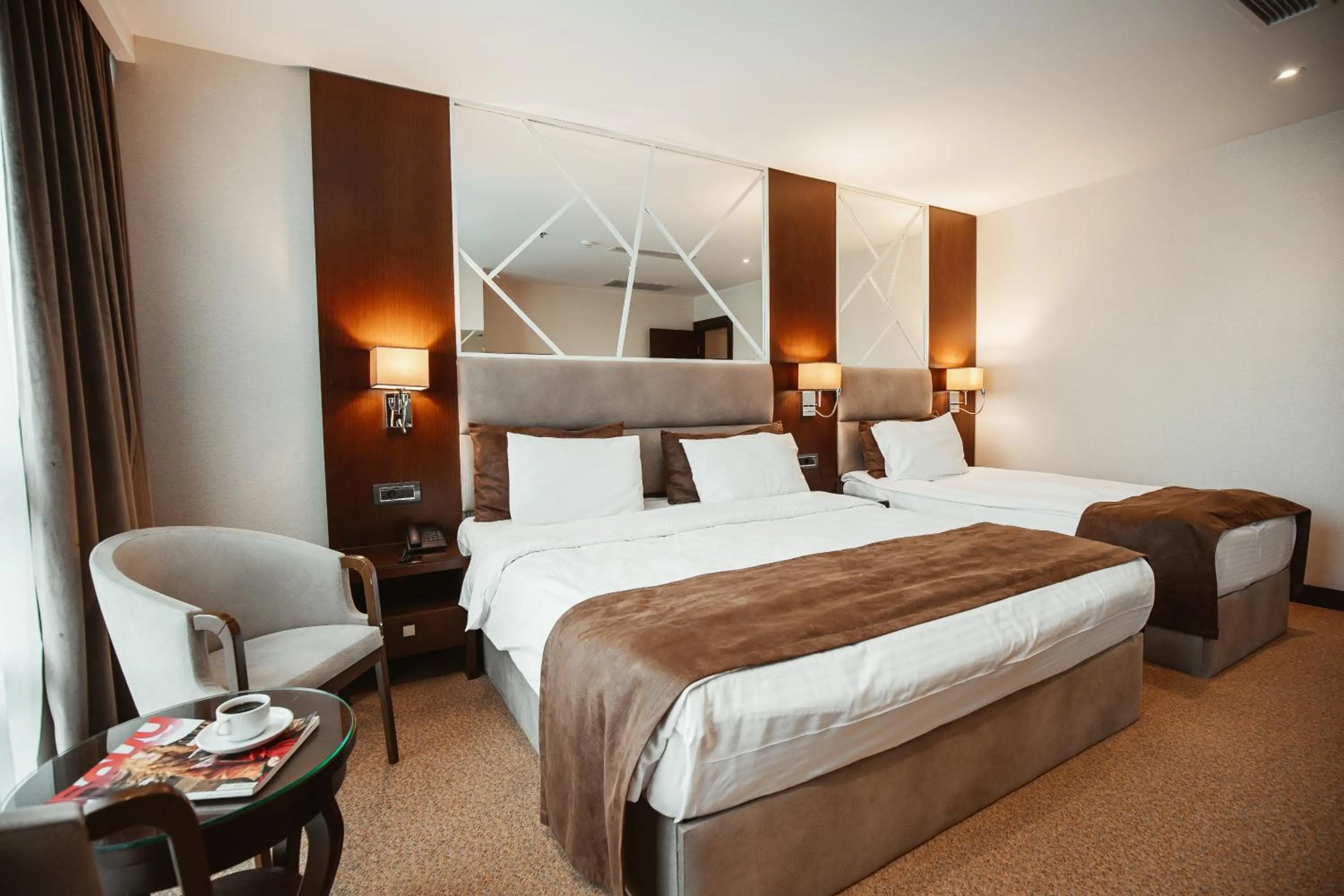 Bed in The Diamond Hotel Baku