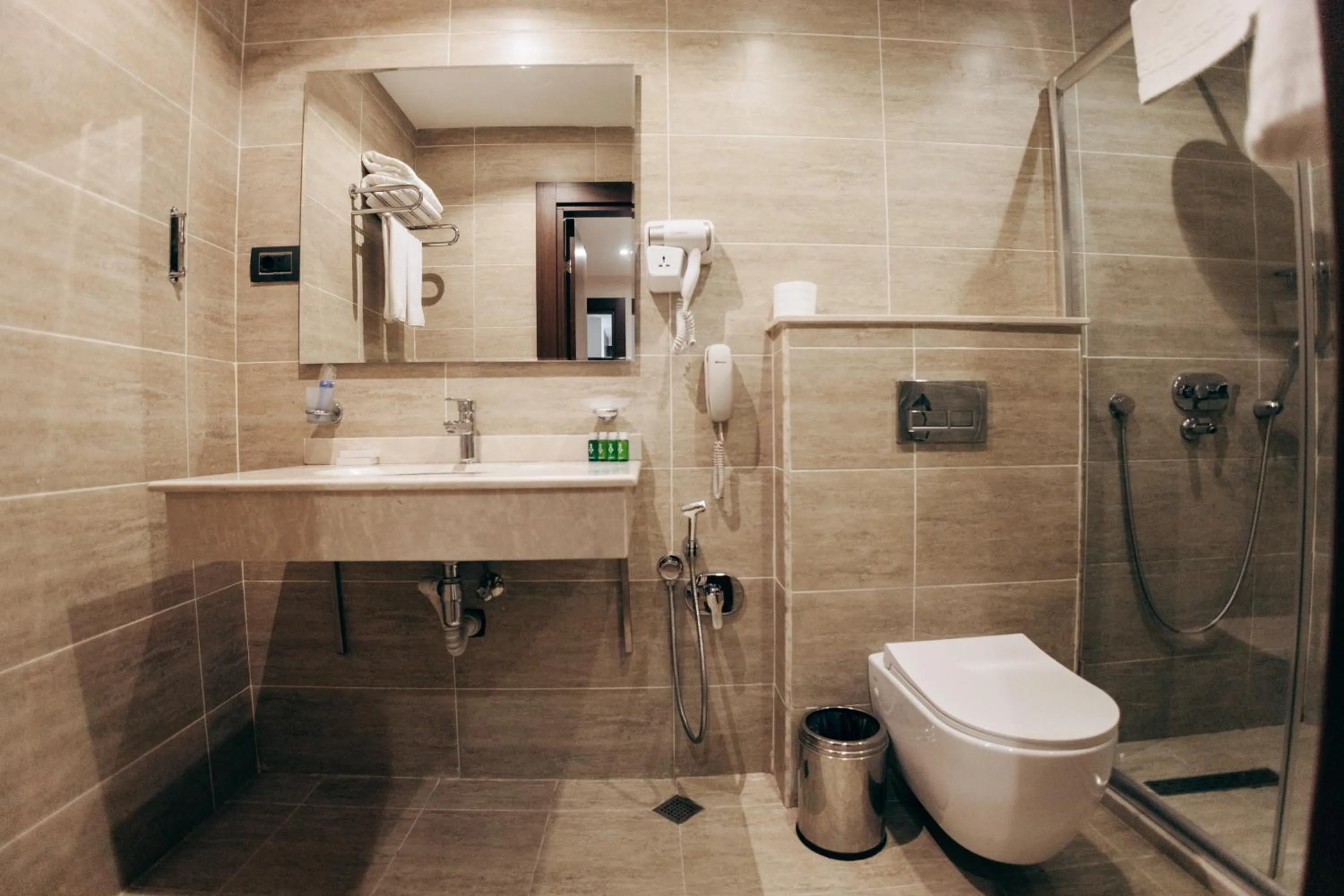 Shower, Bathroom in The Diamond Hotel Baku