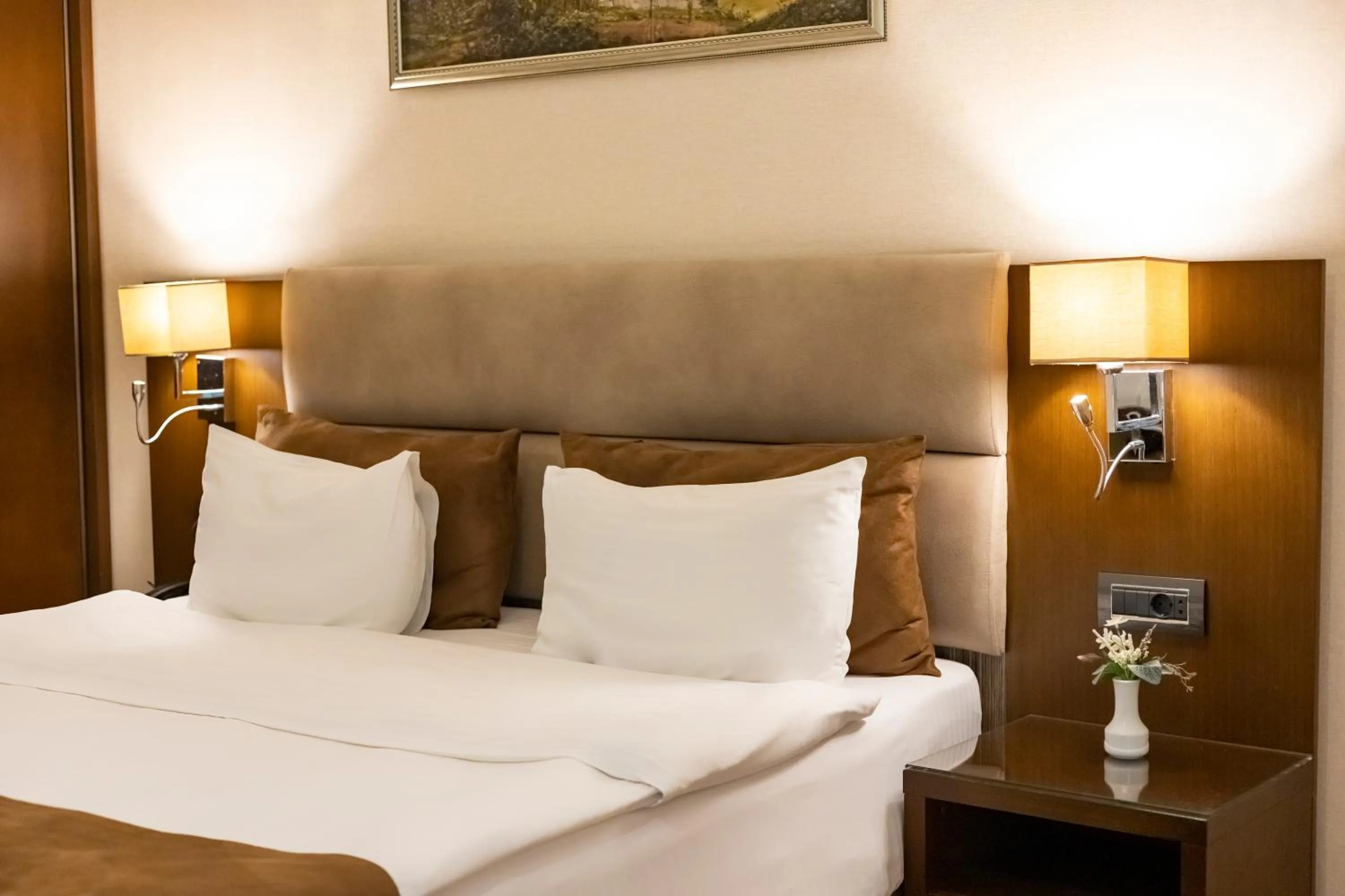 Bed in The Diamond Hotel Baku