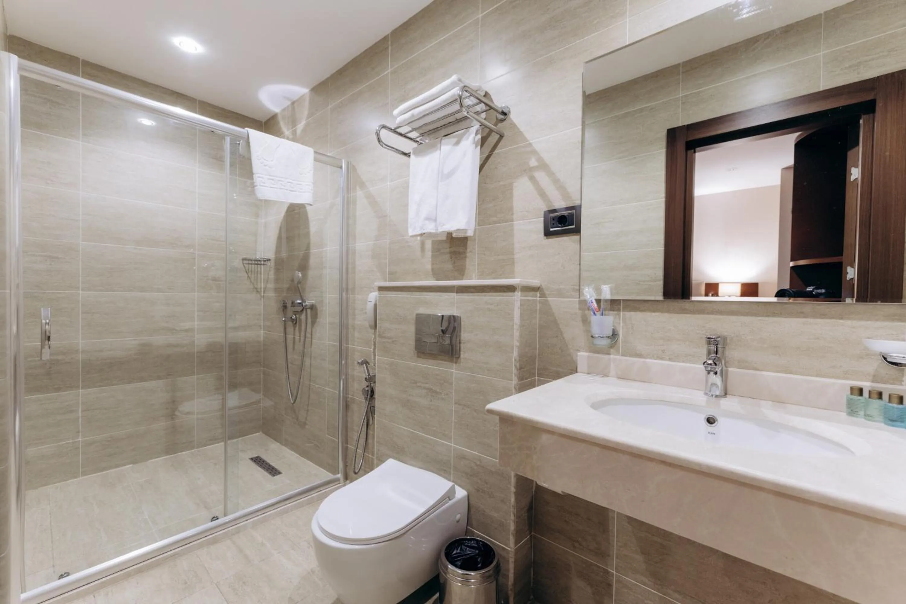 Shower, Bathroom in The Diamond Hotel Baku