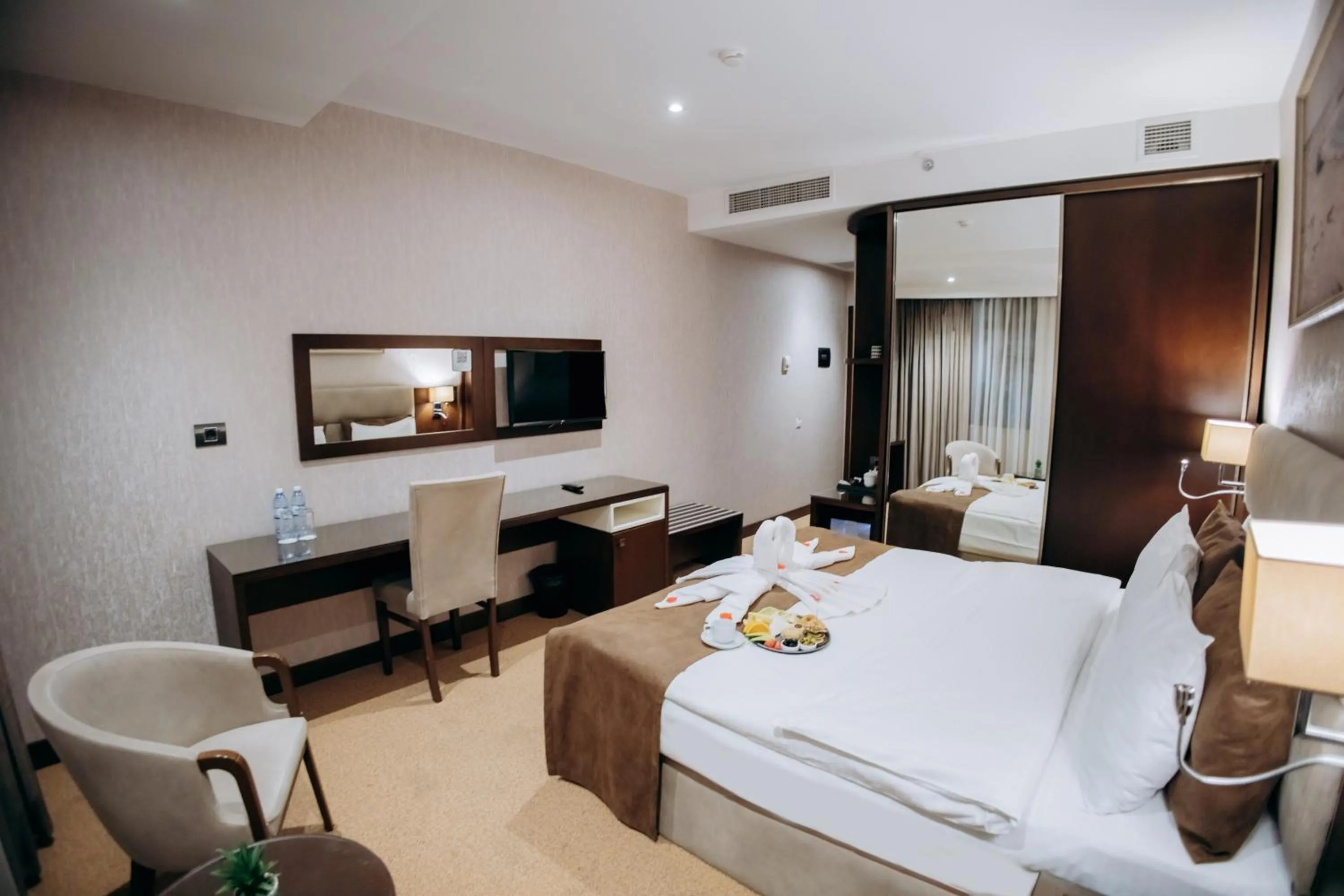 Bed in The Diamond Hotel Baku