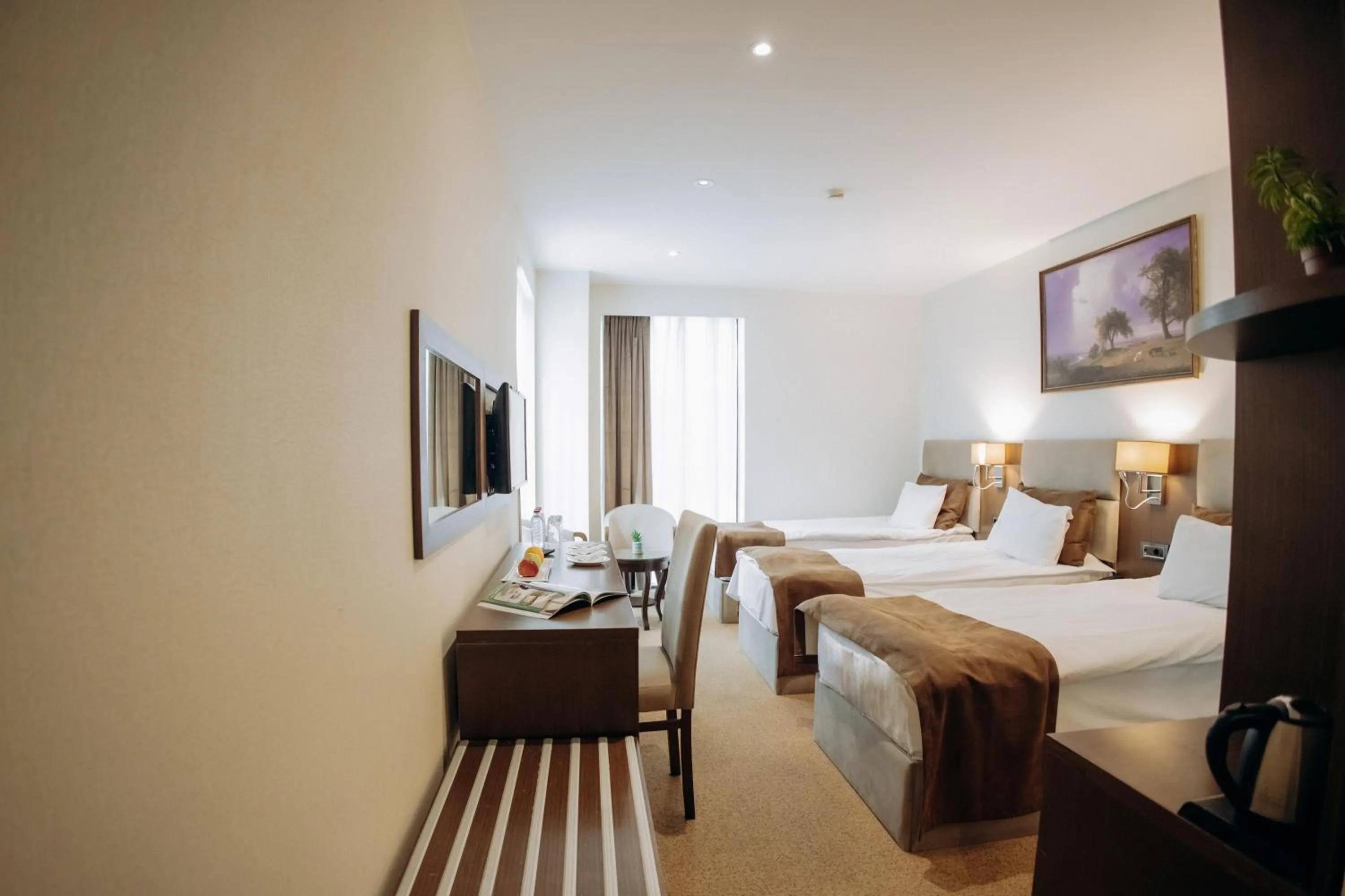 Bed in The Diamond Hotel Baku