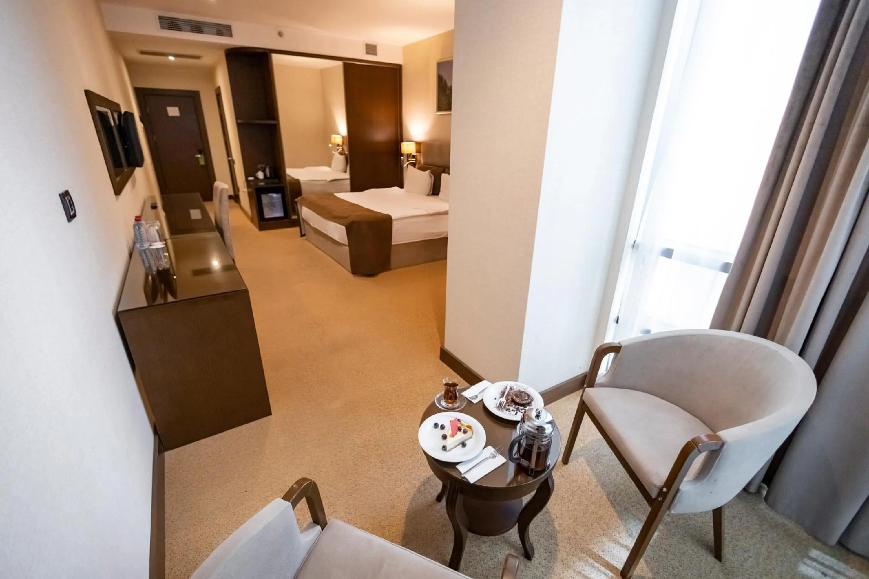 Bed, Seating Area in The Diamond Hotel Baku