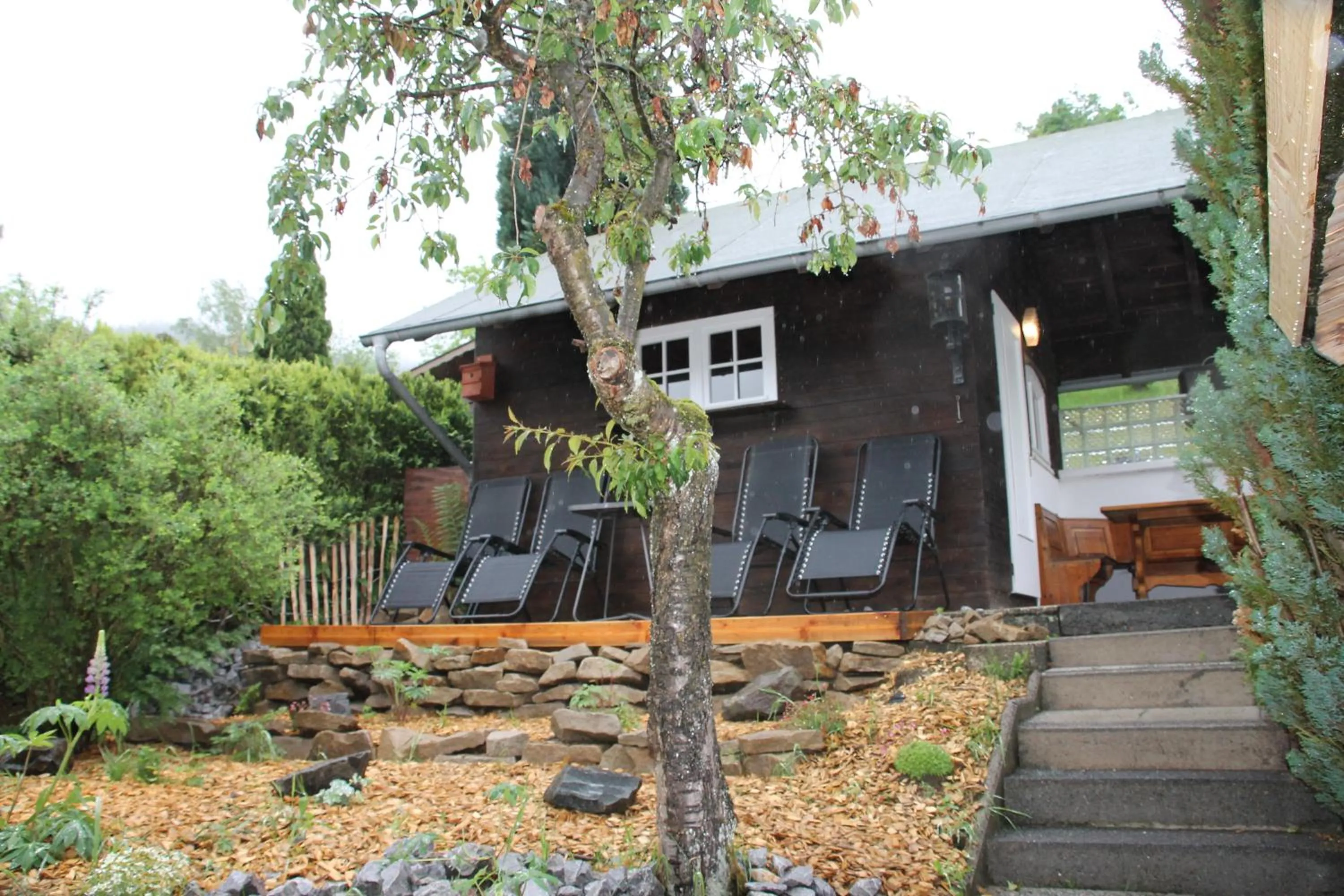 Garden in Ferienhaus Winterberg für 12 Personen Sauna Garten Garage Hund