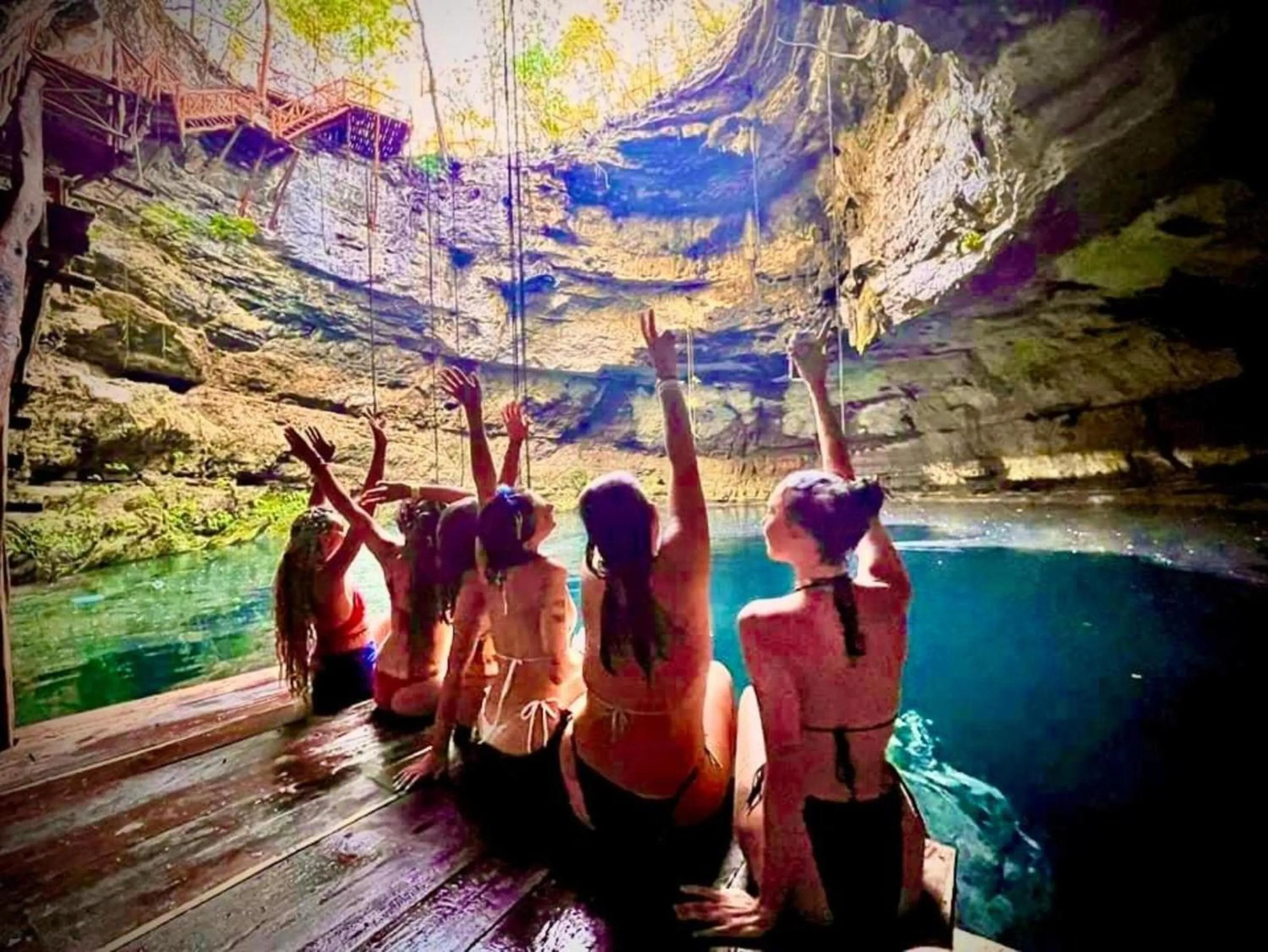 People in Guacamayas Hostel and Social Laundry