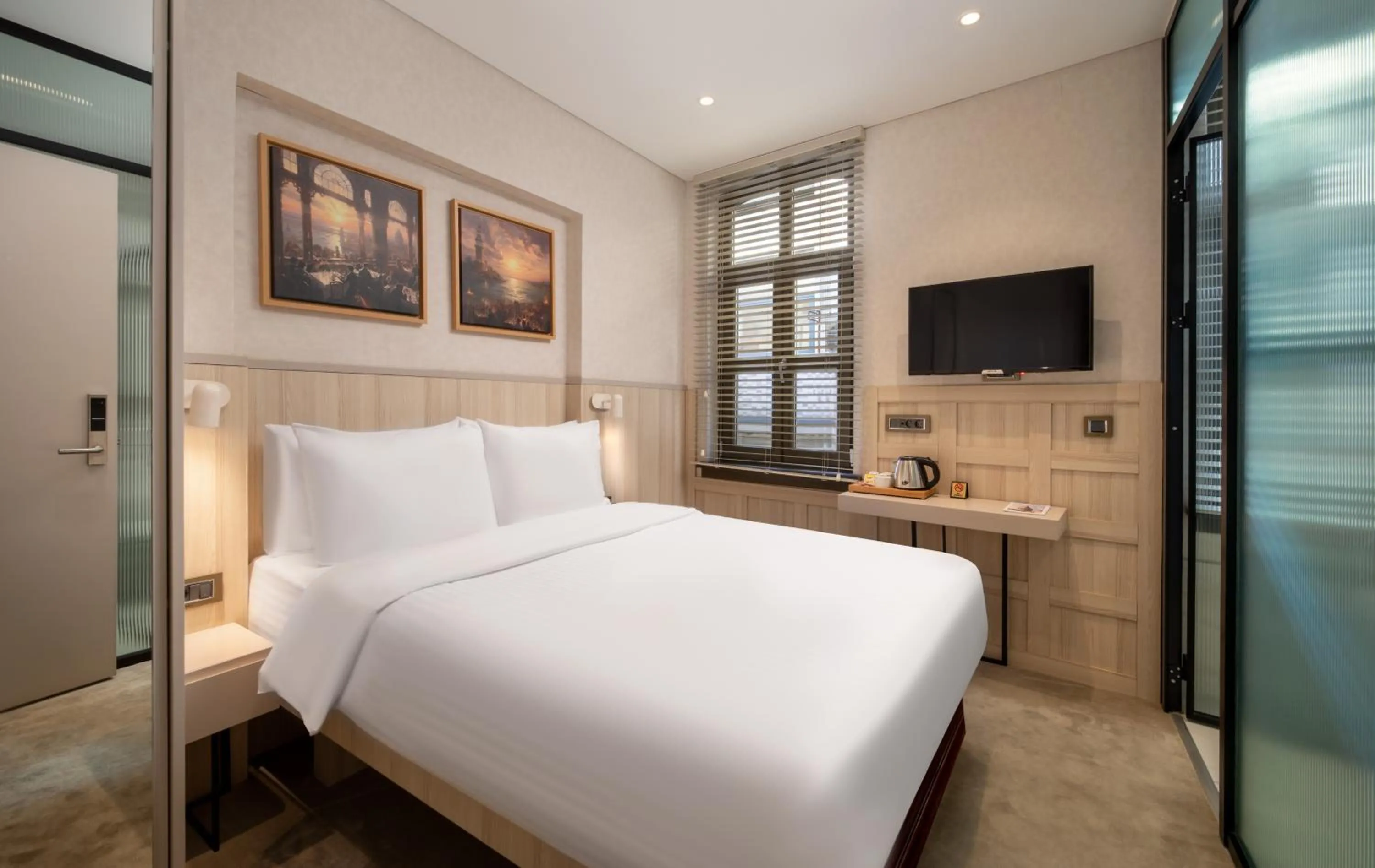 Bed in SYKAI HOTELS PERA