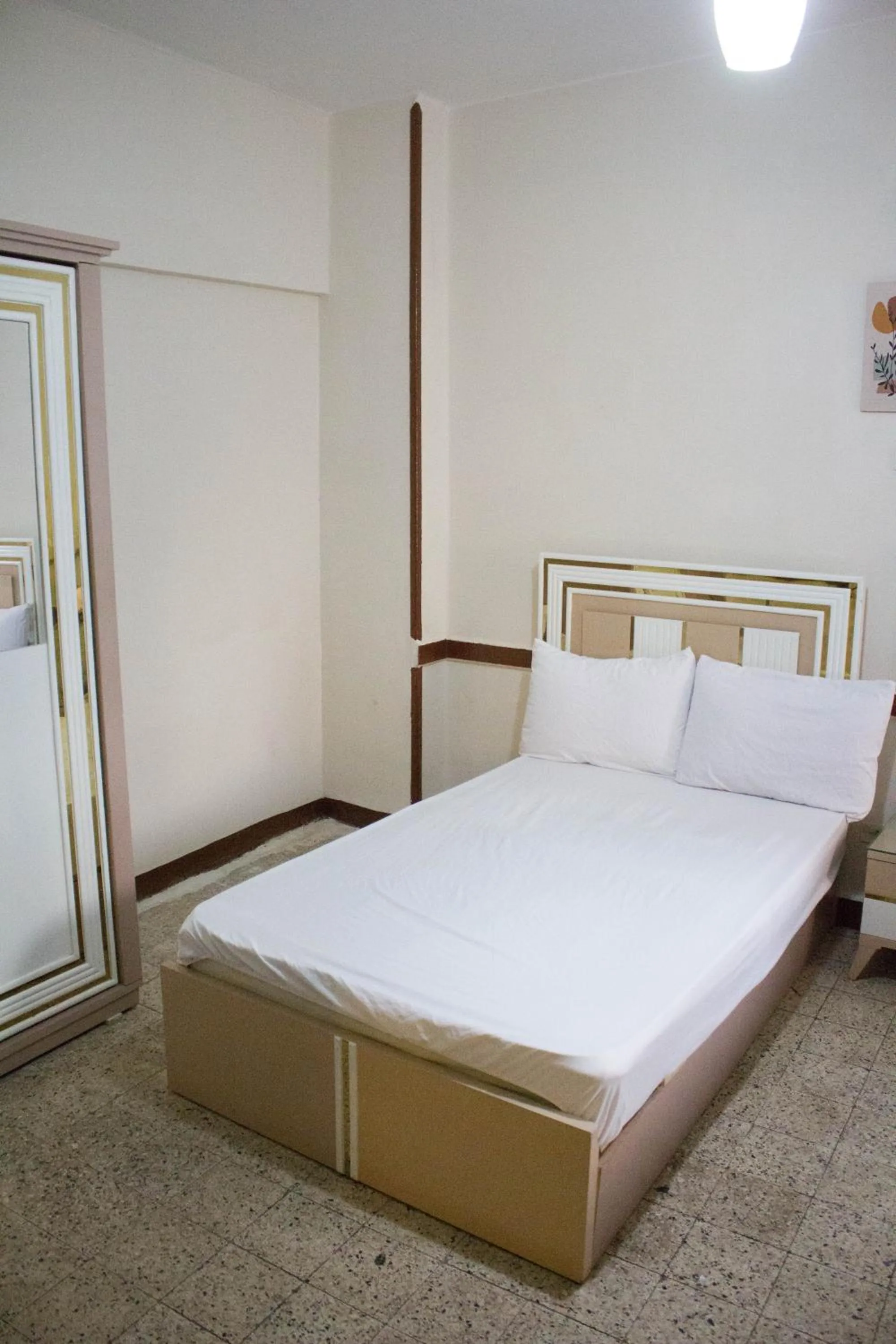 Bed in cairo view hotel