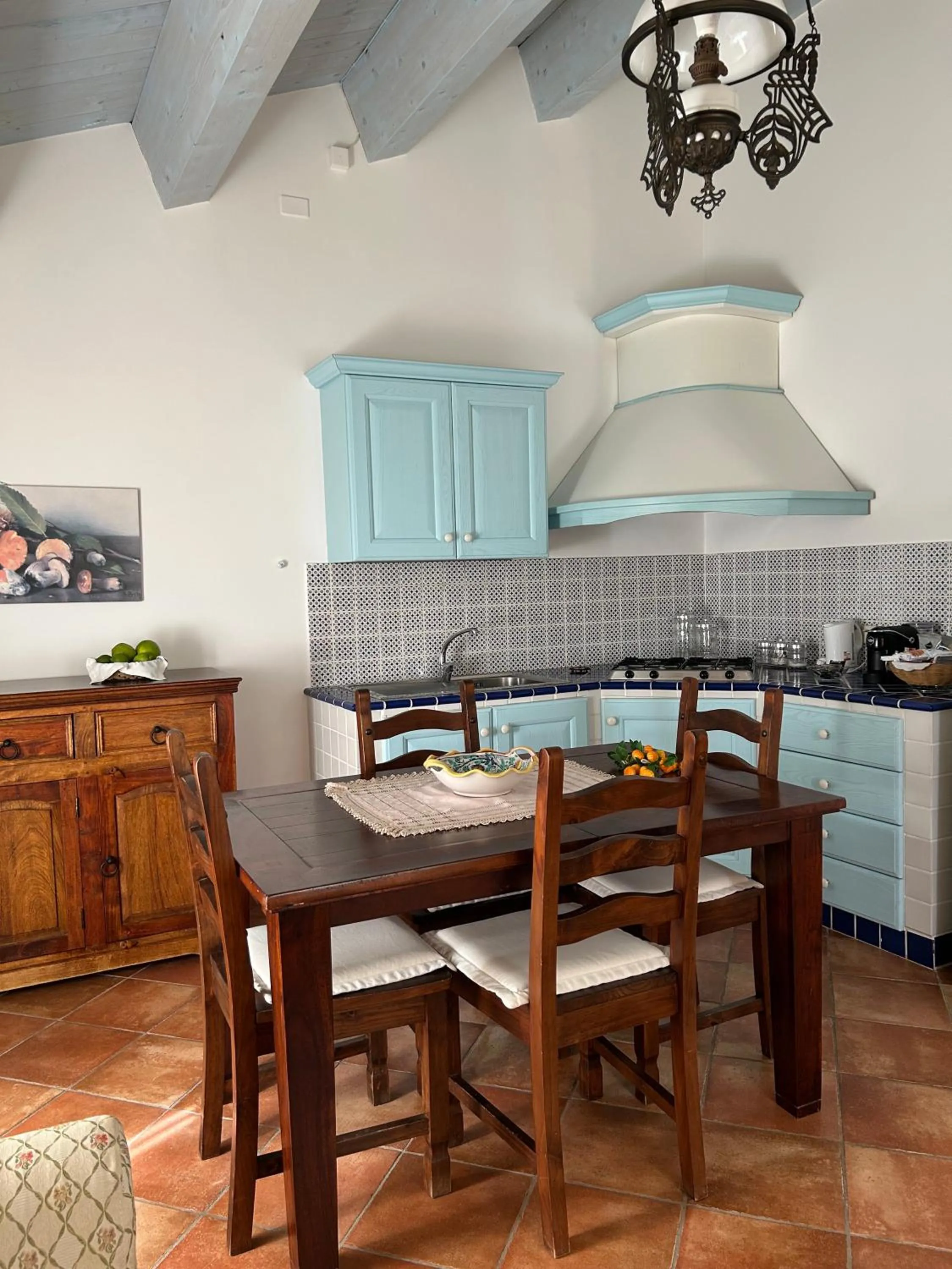 Kitchen or kitchenette in Torre Archirafi Resort