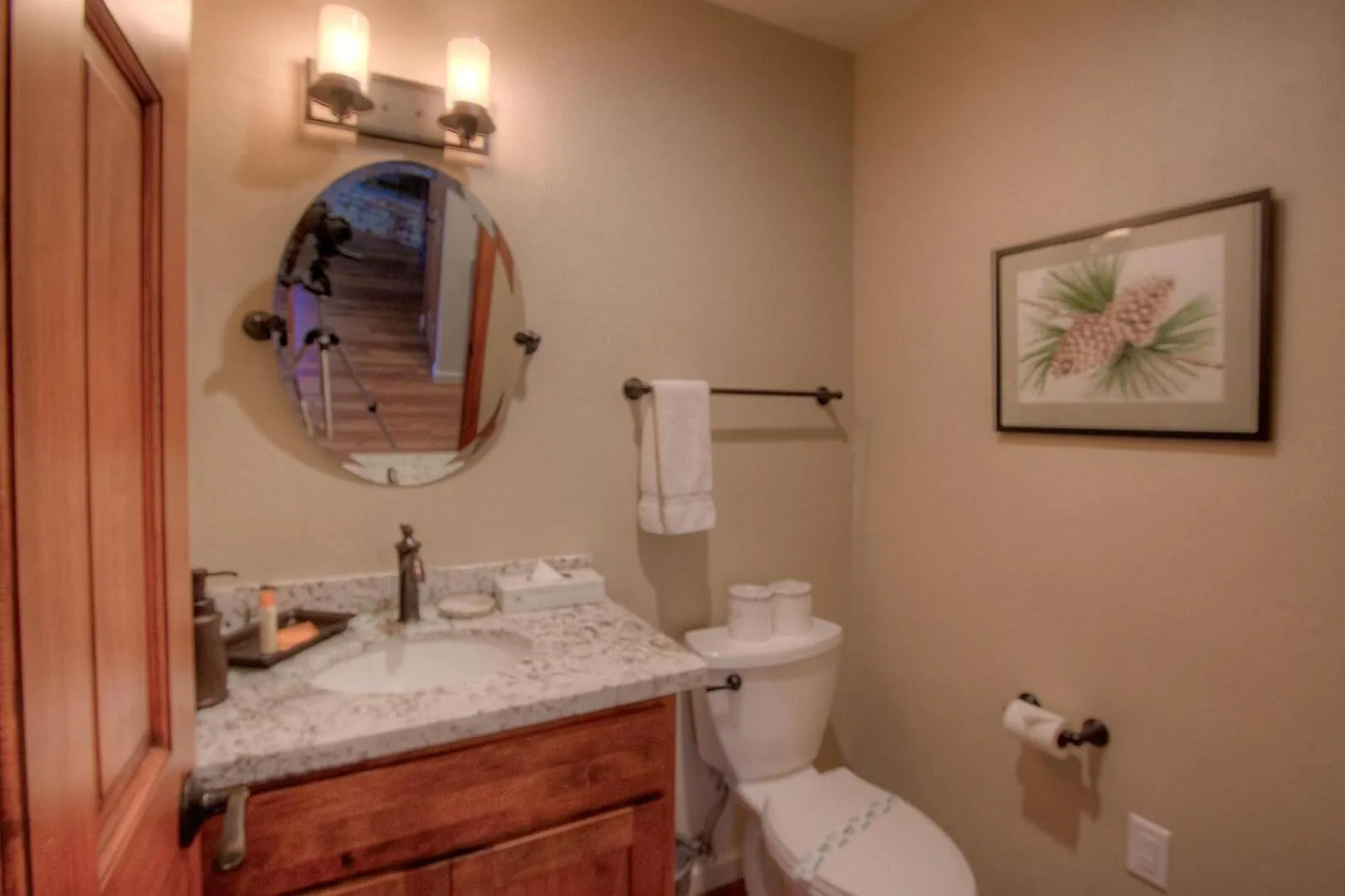 Bathroom in Cozy Bear Lodge home