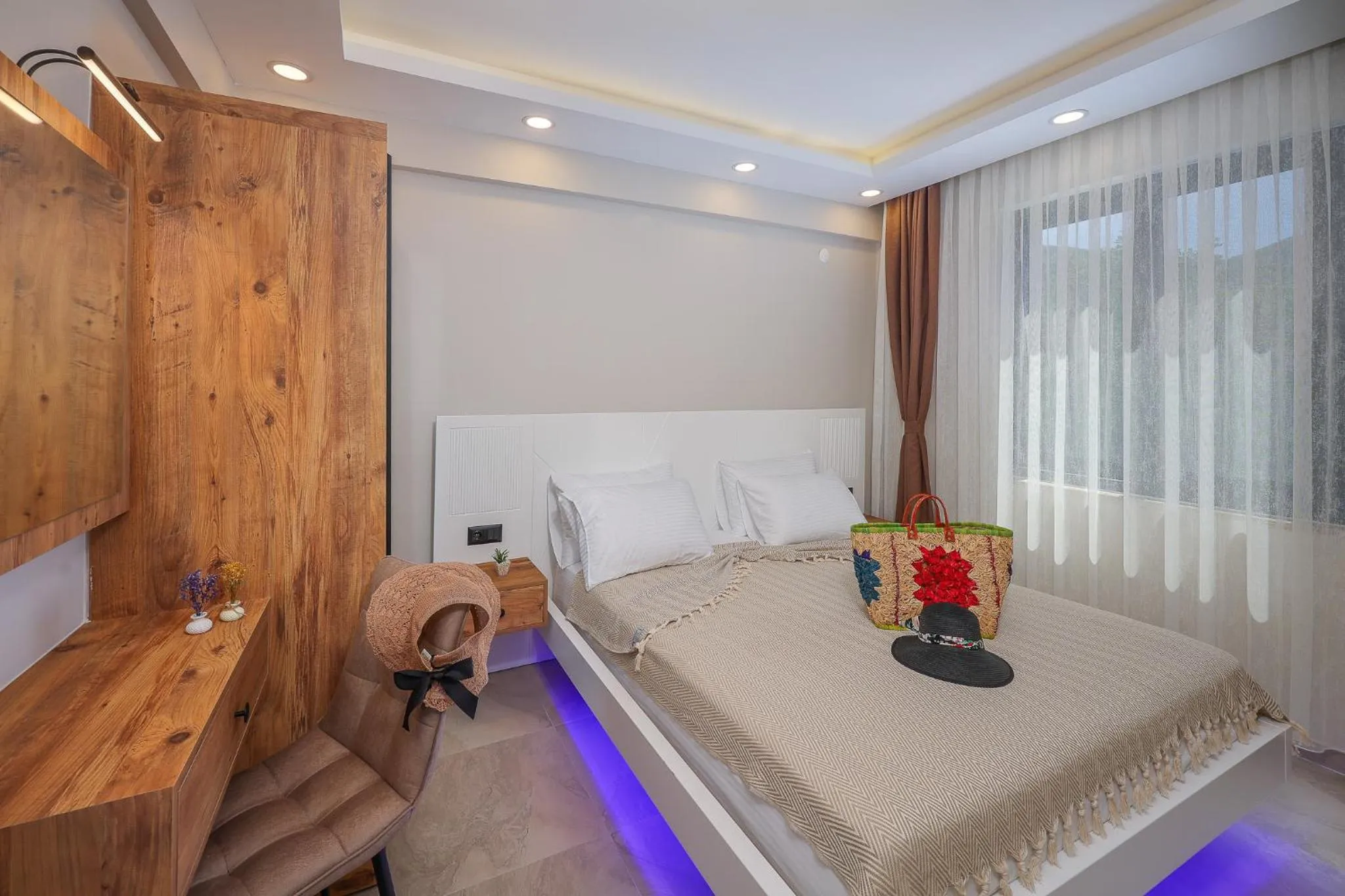 Bedroom, Bed in Harnup Apart