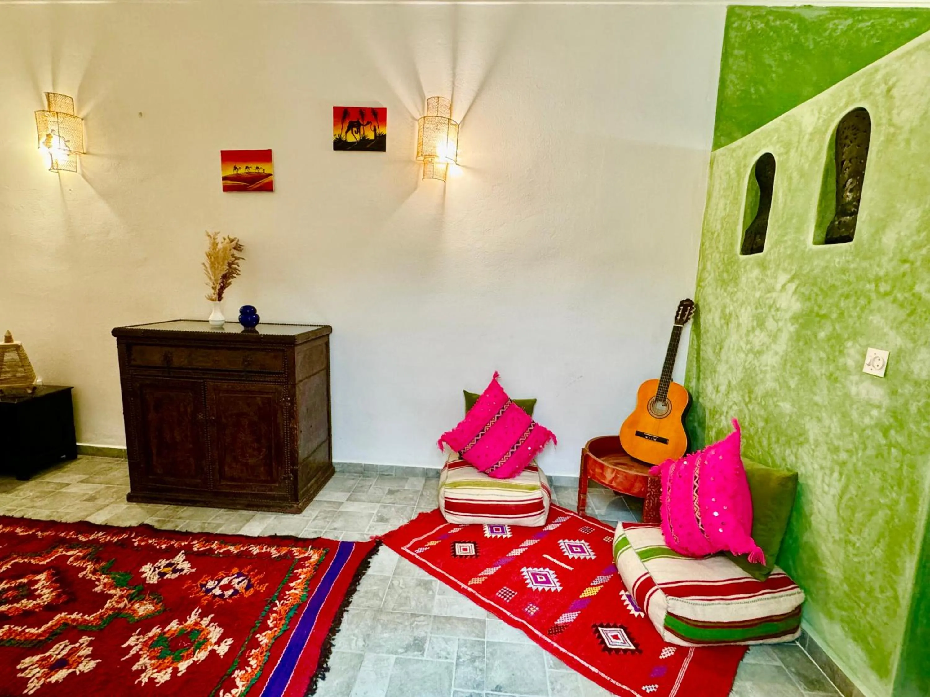 Living room in Riad Iklil