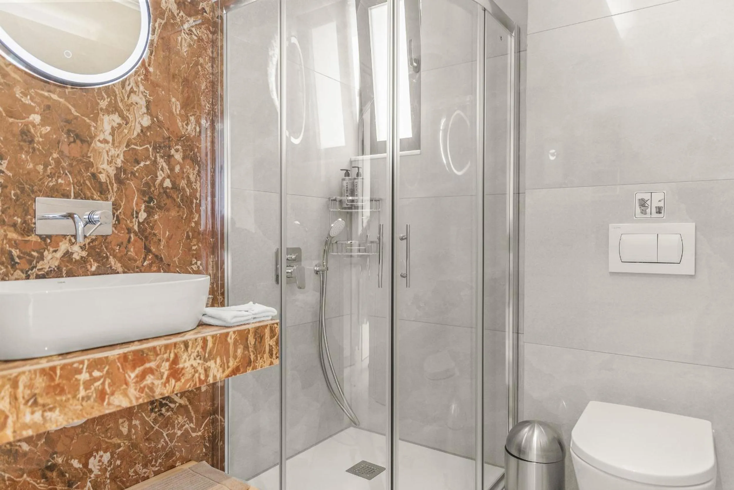 Shower in KOUROS STONE SUITES