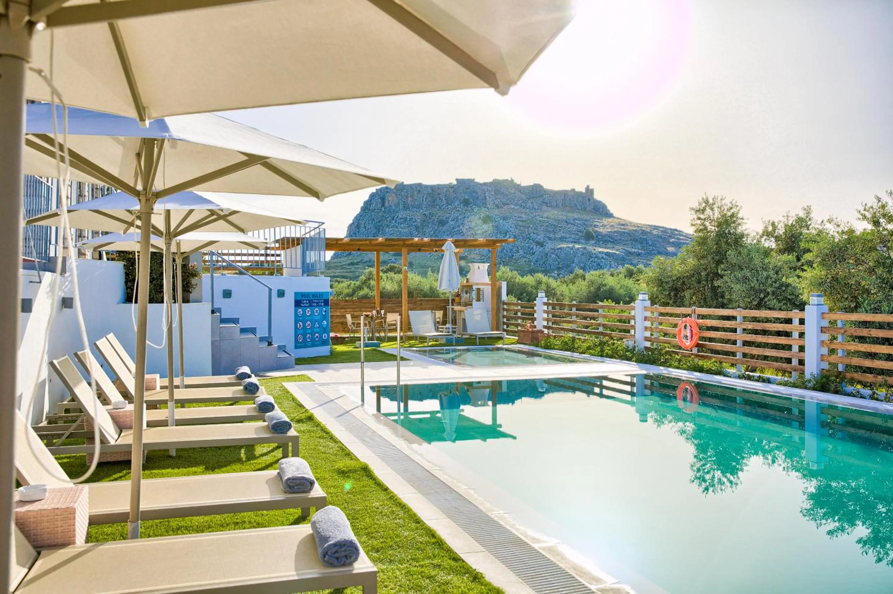 Swimming pool in KOUROS STONE SUITES