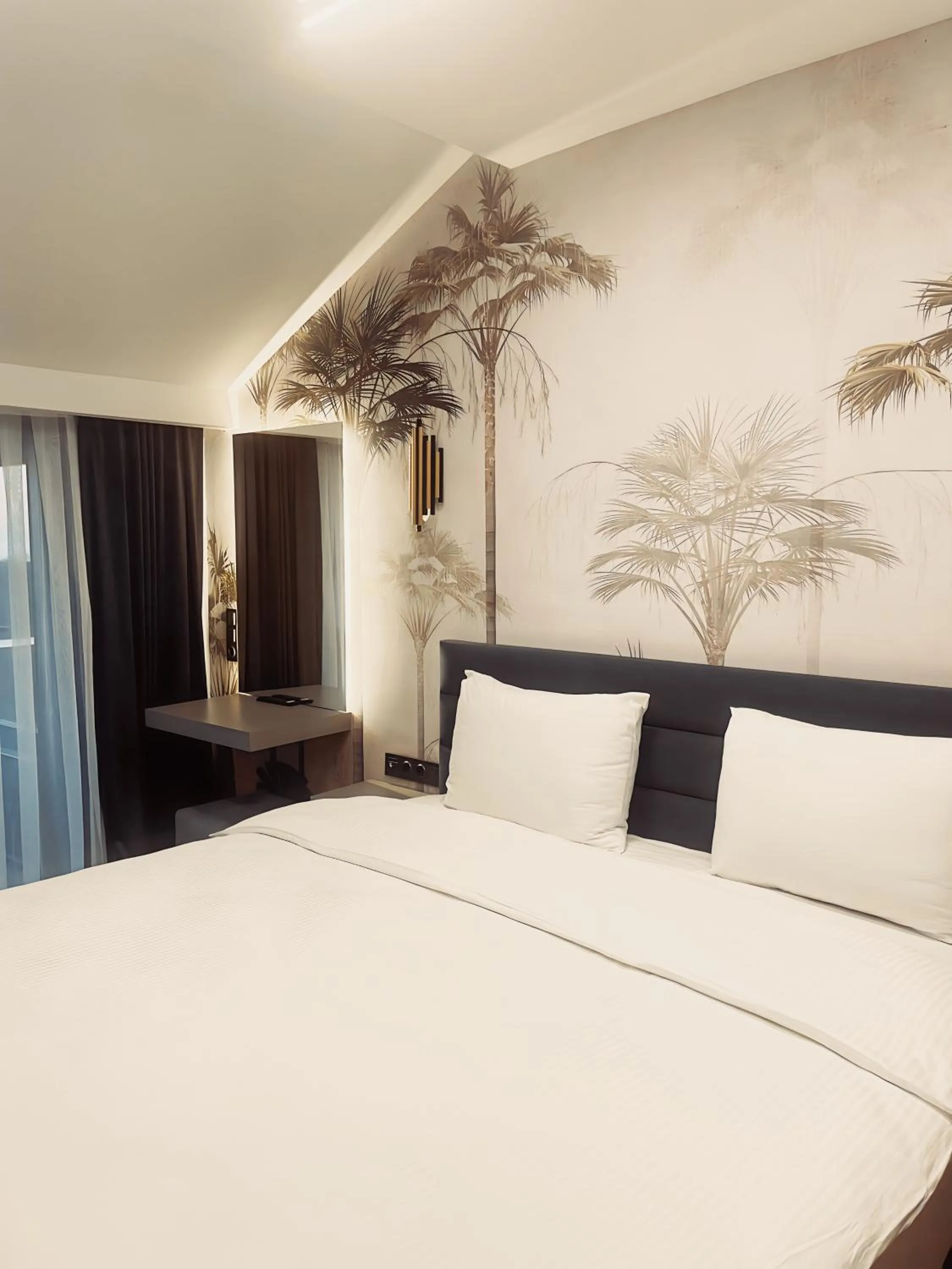 Bed in Uzunkum Hotel