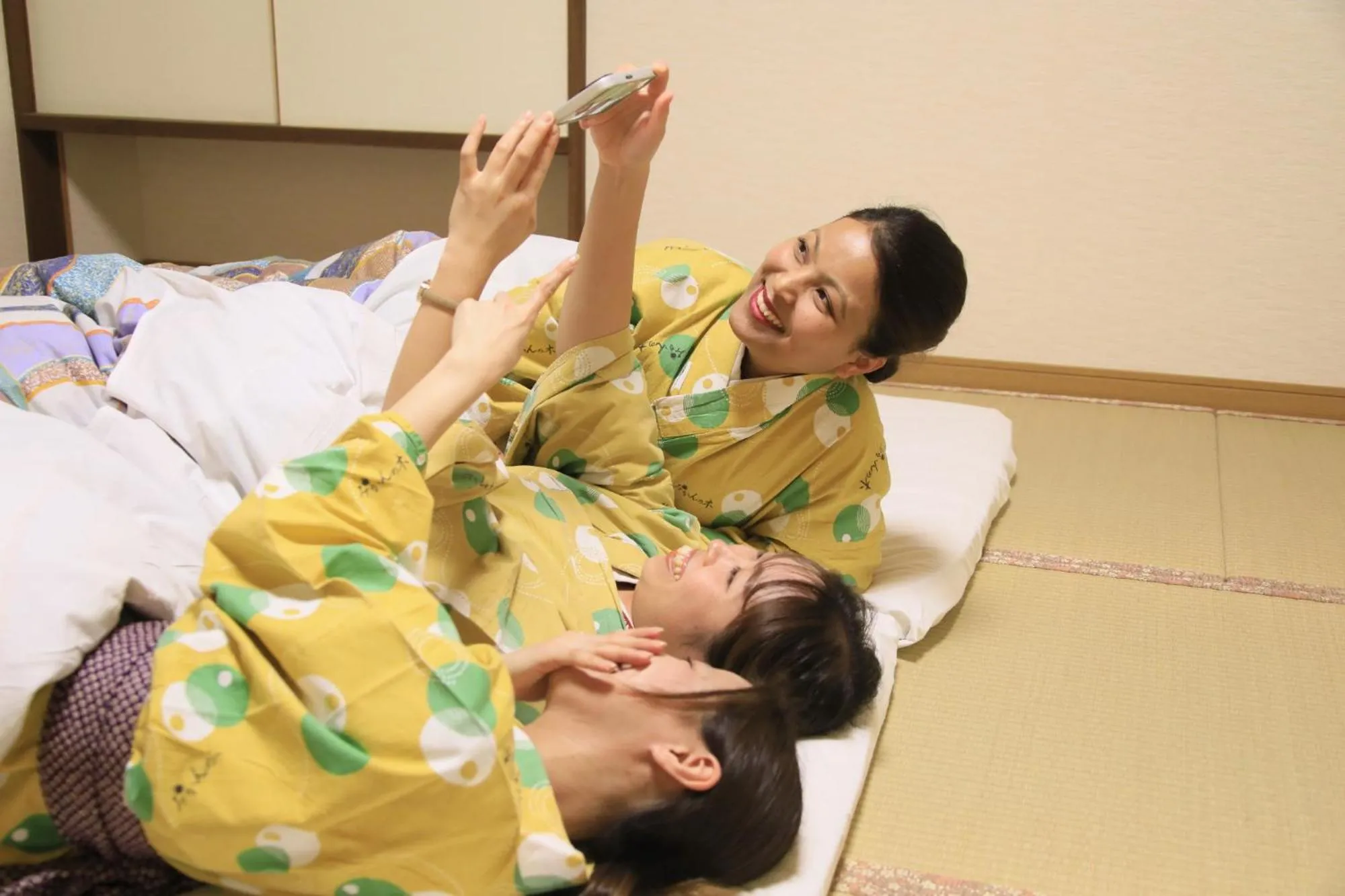 Bed in Yuyado Mikannoki