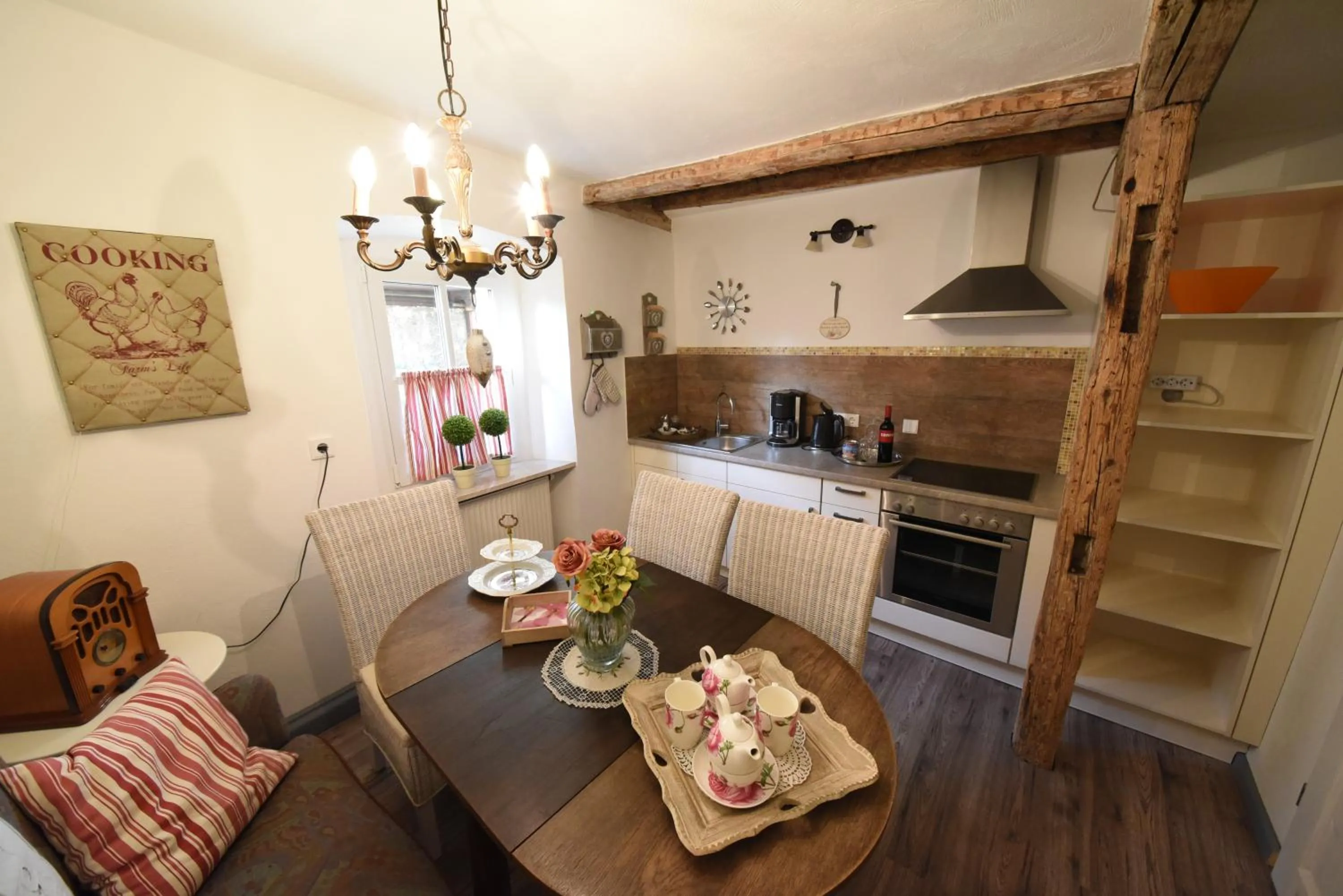 Kitchen or kitchenette in GoldGemäuer Appartements