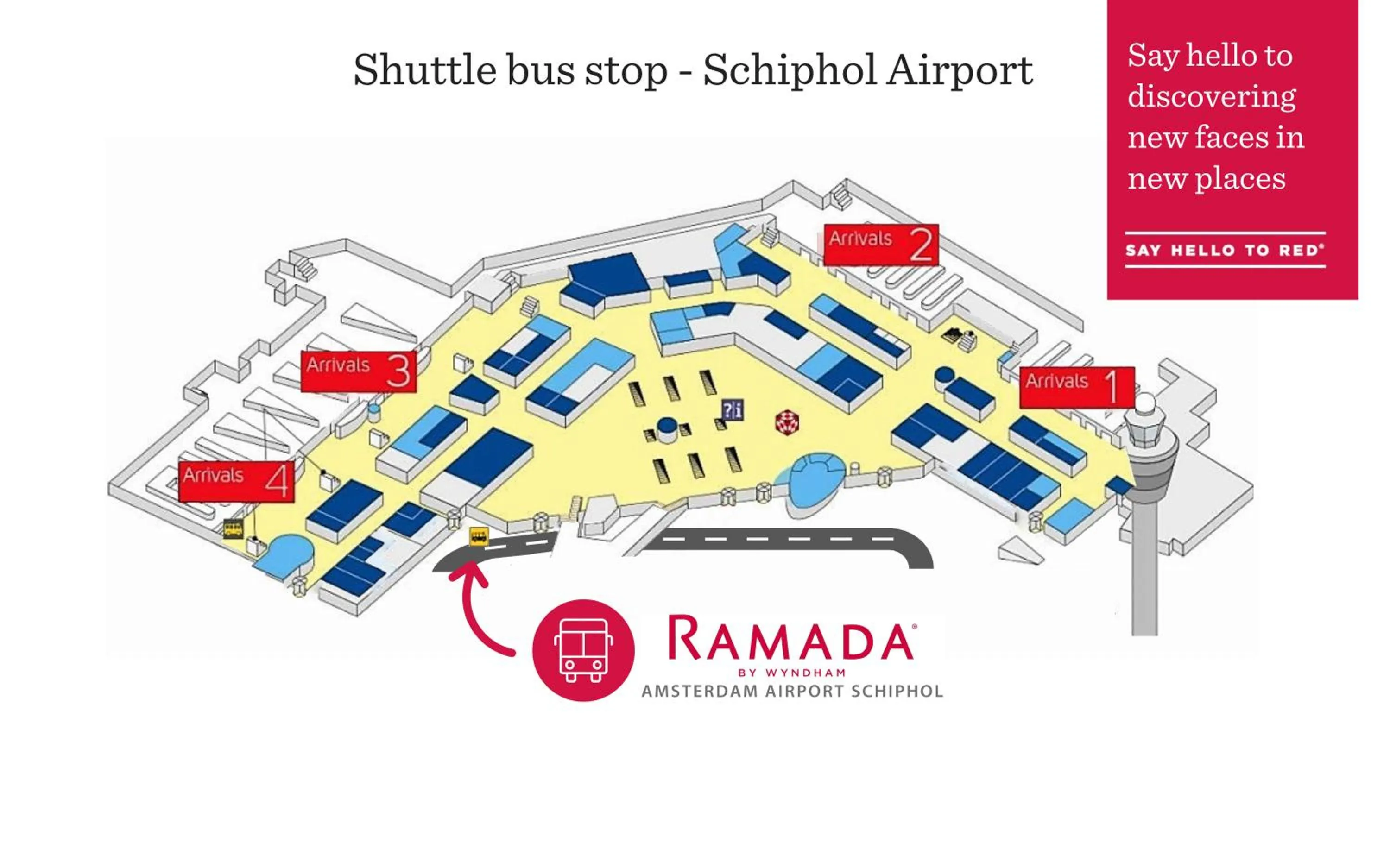 shuttle in Ramada by Wyndham Amsterdam Airport Schiphol