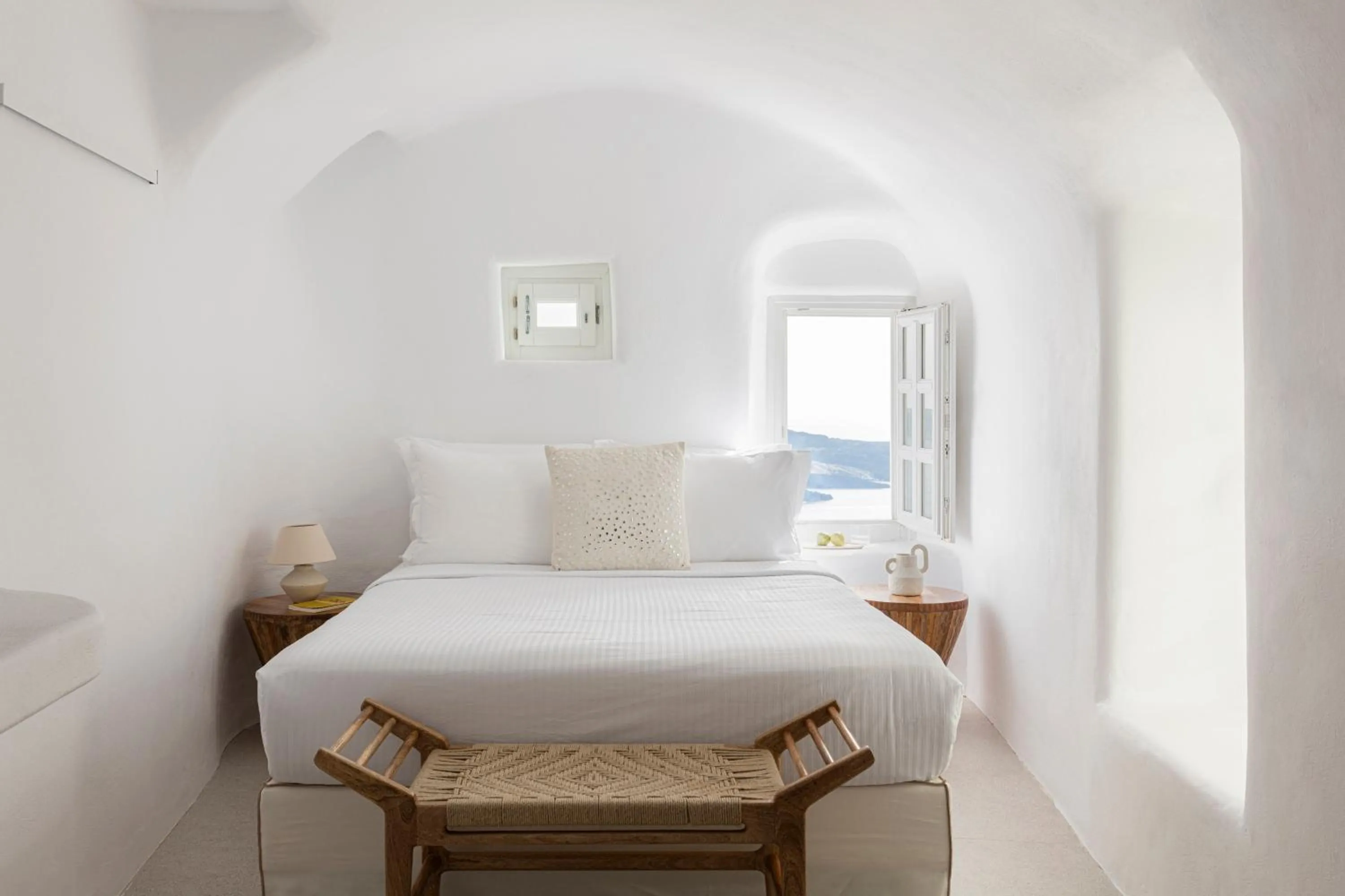 Bedroom, Bed in CASASUNSHA Hybrid Retreat Santorini