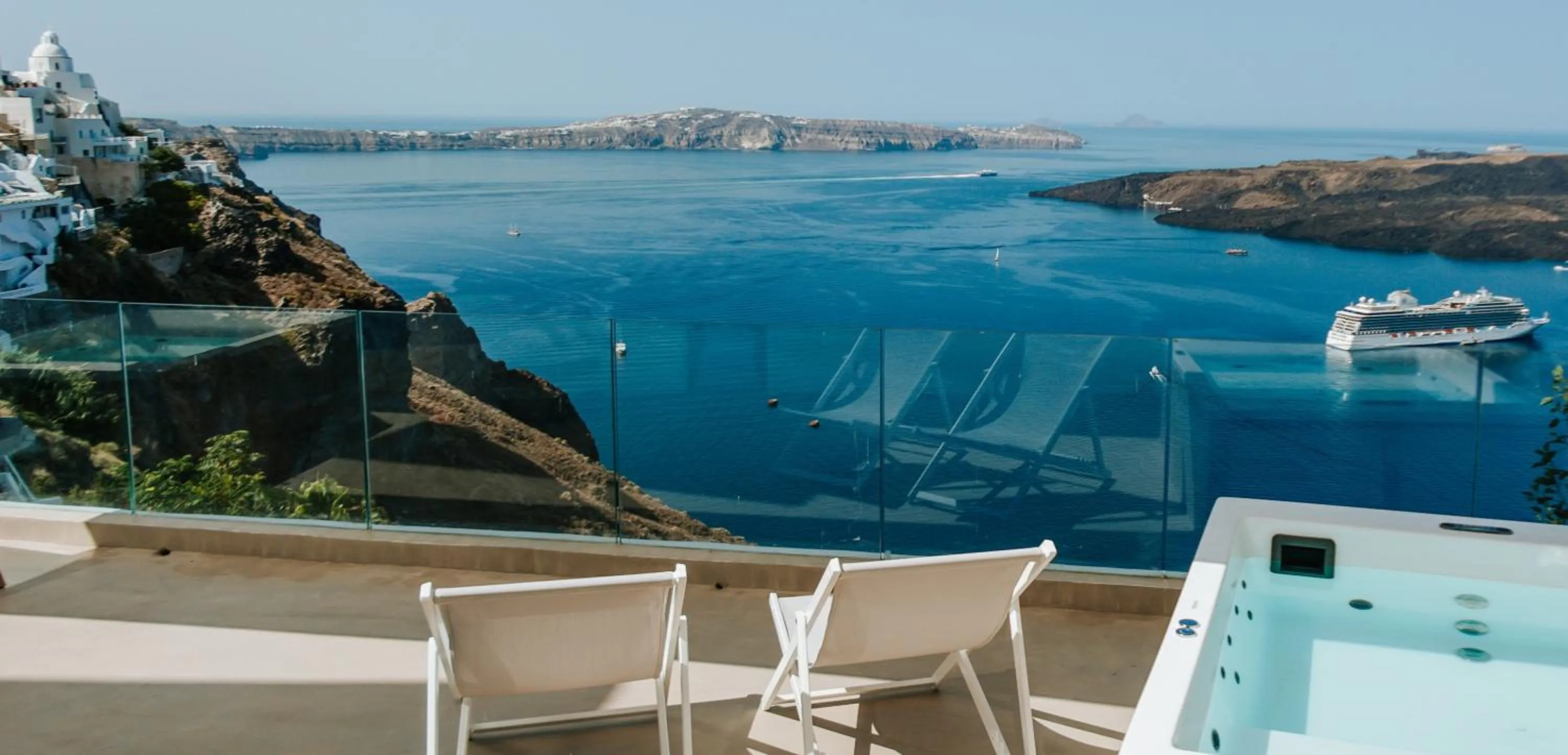 Sea view in CASASUNSHA Hybrid Retreat Santorini