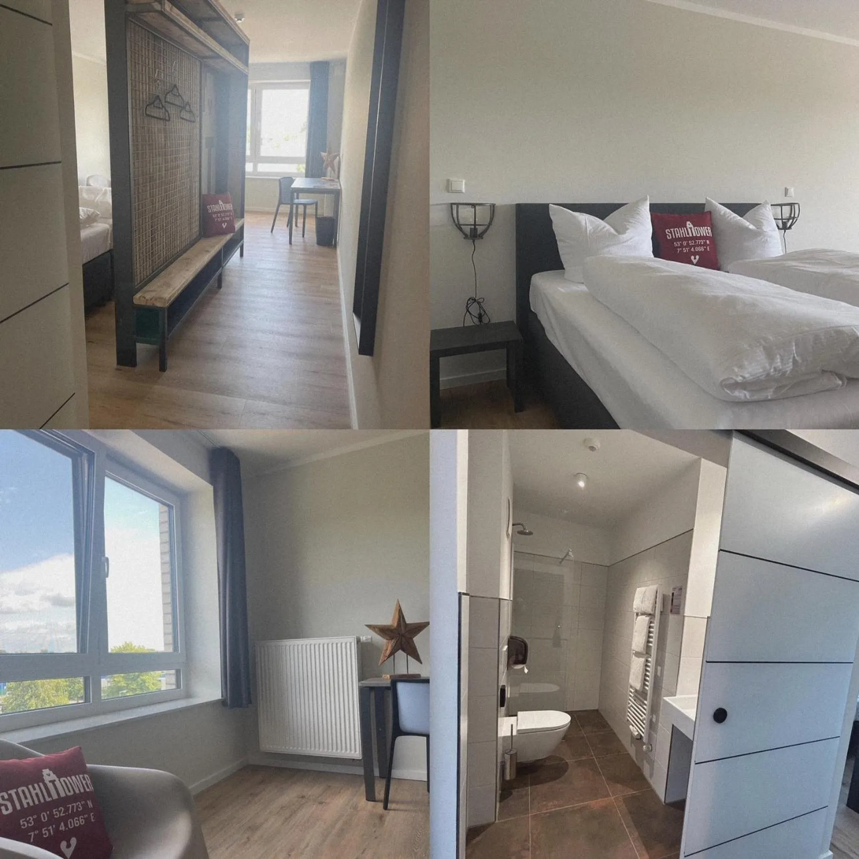 Bedroom, Bed in Hotel Stahltower