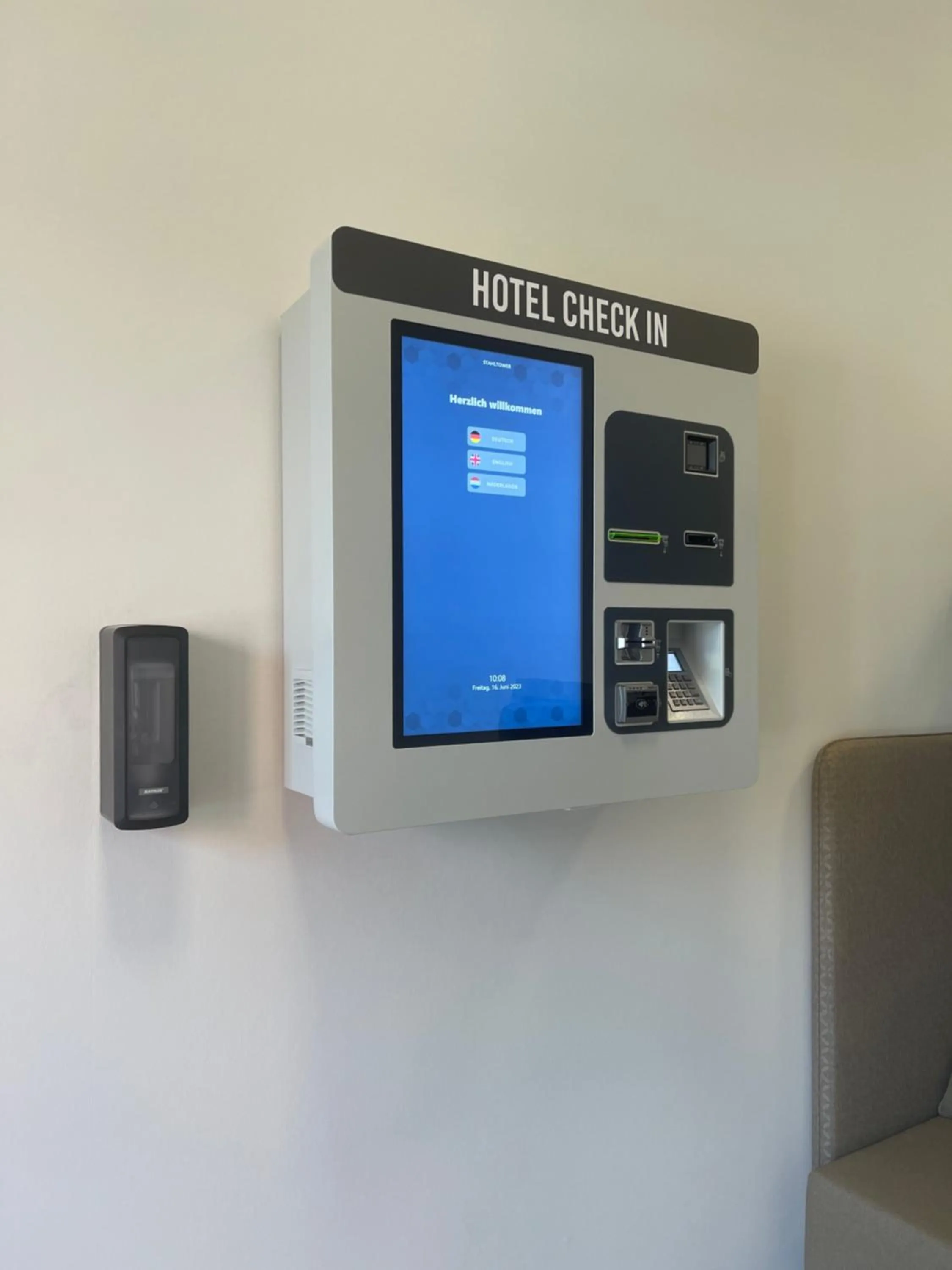 Lobby or reception in Hotel Stahltower