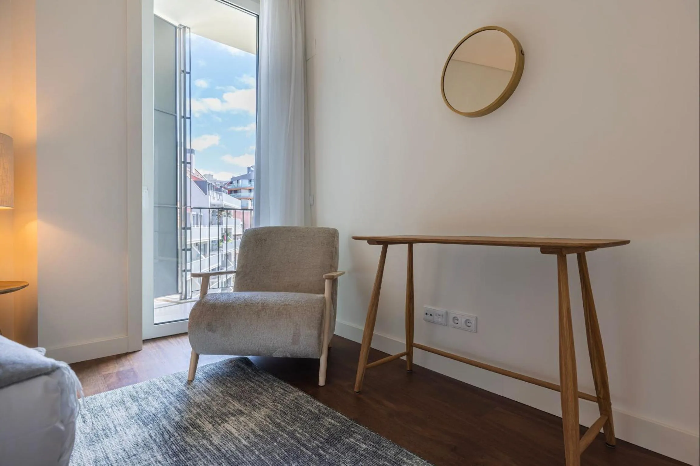 Seating area in Radiant Apartment in City Center by LovelyStay