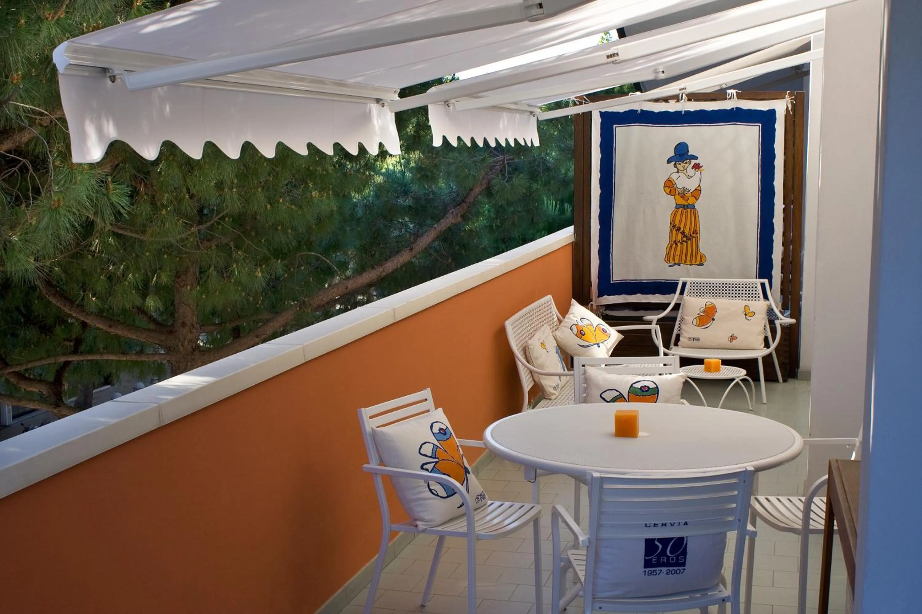 Patio in Hotel Eros Residence