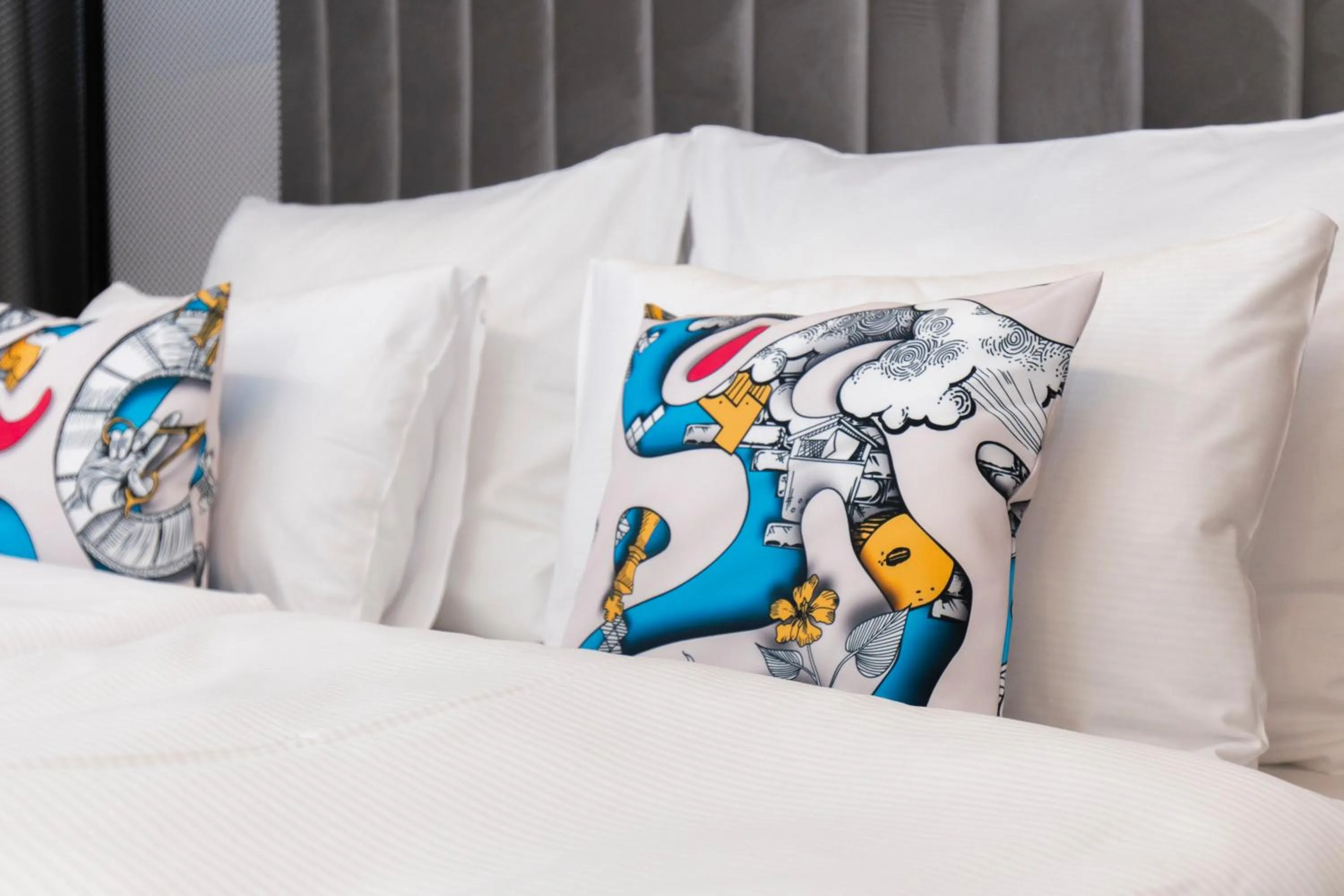 Decorative detail, Bed in Family Apartments by ASTORIA Hotel & Medical Spa