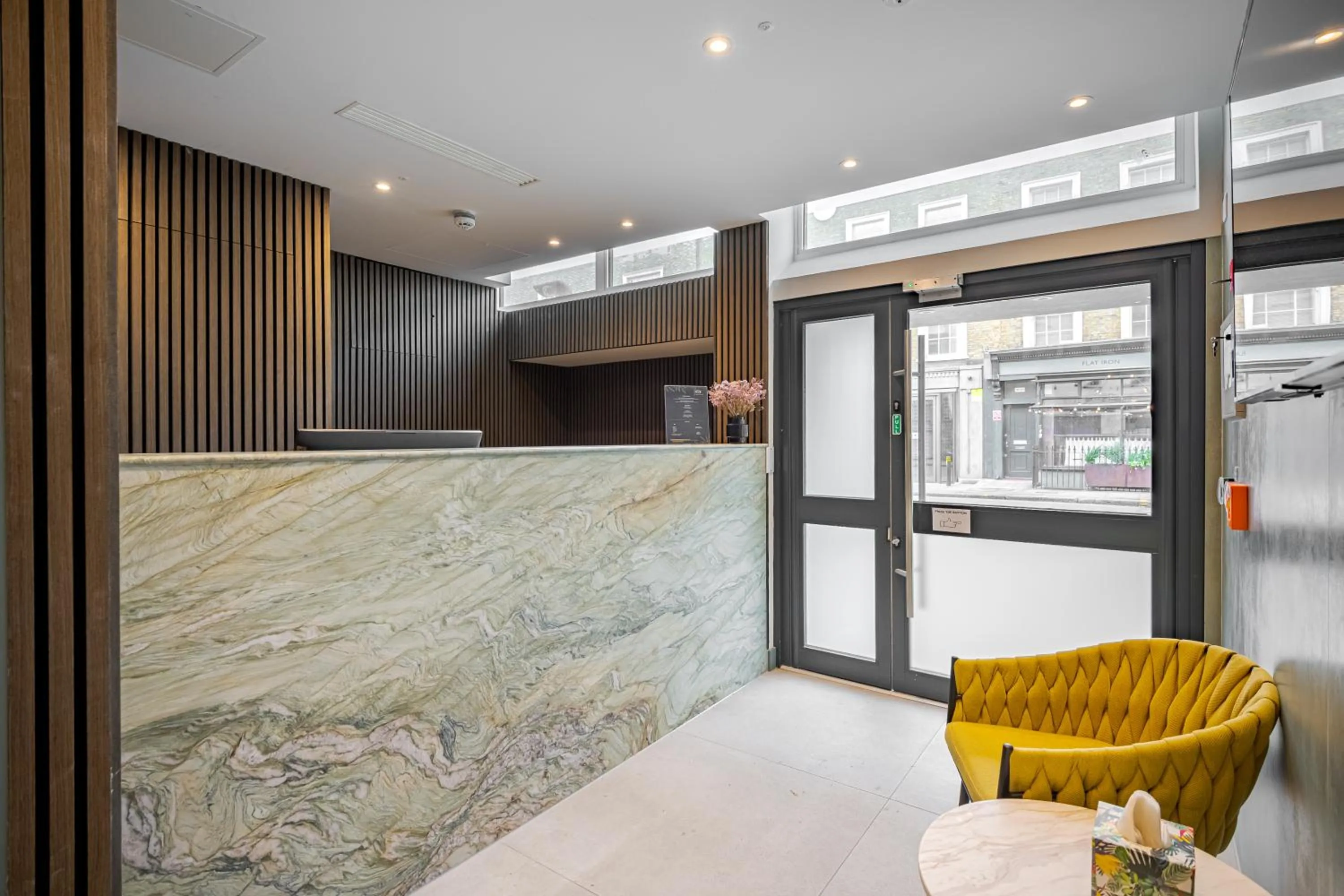 Lobby or reception in St Pancras Inn